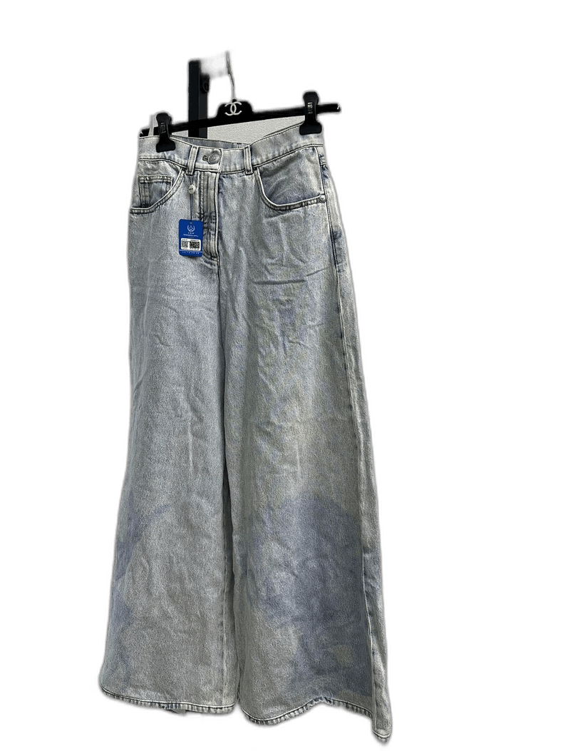 Chanel Chanel Wide Leg Denim Pants Size 34 Size 34" / US 12 / IT 48 - 1 Thumbnail