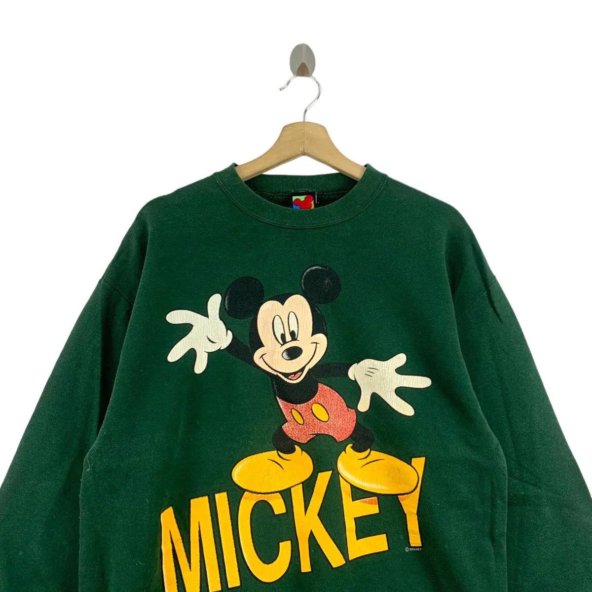 Disney Vintage 90s MICKEY MOUSE Disney Cartoon Print Green Size US L / EU 52-54 / 3 - 3 Thumbnail