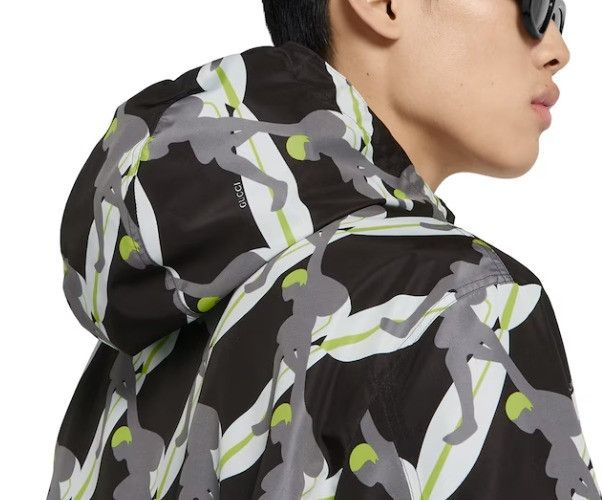 Gucci o1la5ras0426 Printed Technical Poplin Zip Jacket Size US L / EU 52-54 / 3 - 5 Thumbnail