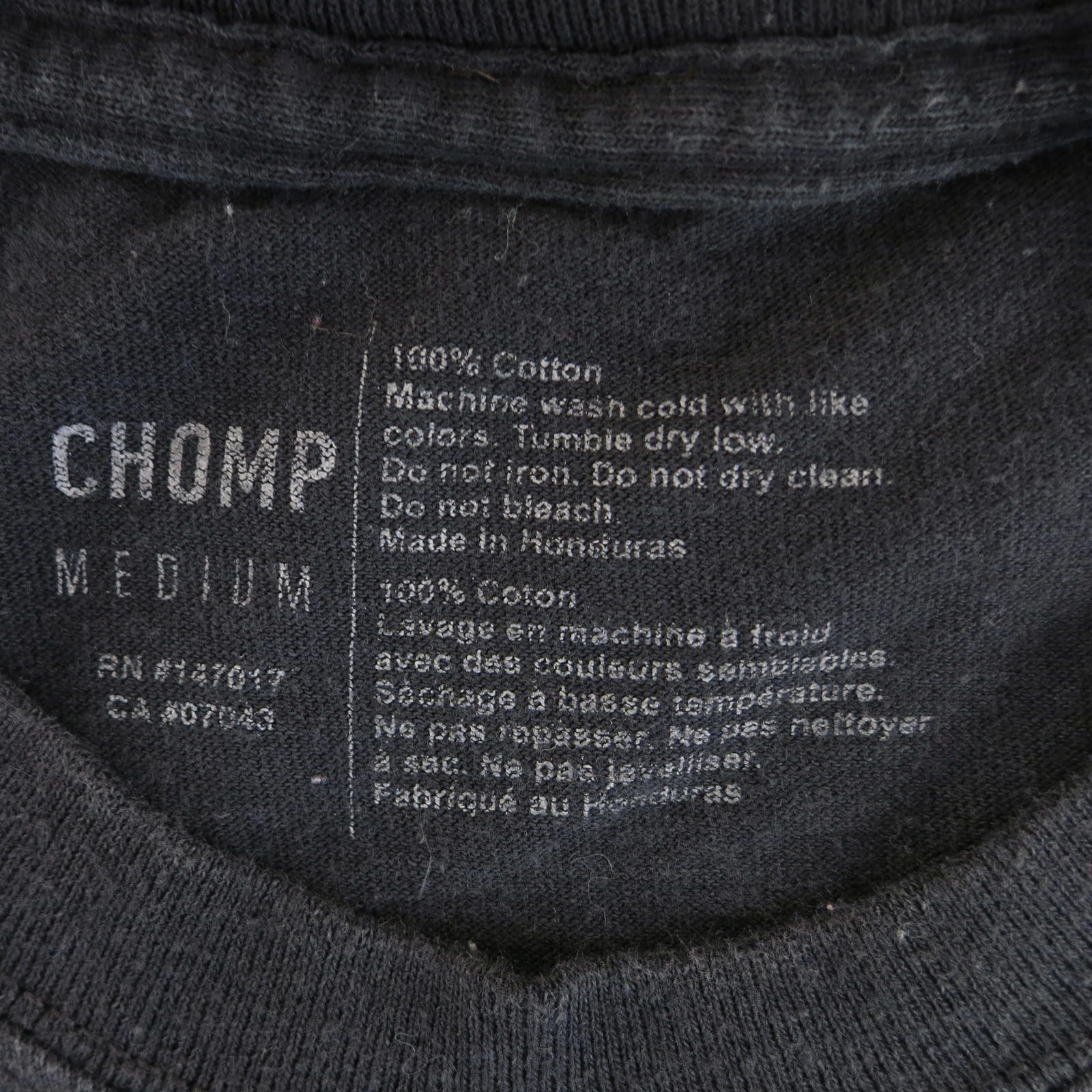 Champion Chomp Black Graphic Skull and Crossbones T-Shirt Medium Size US M / EU 48-50 / 2 - 3 Thumbnail
