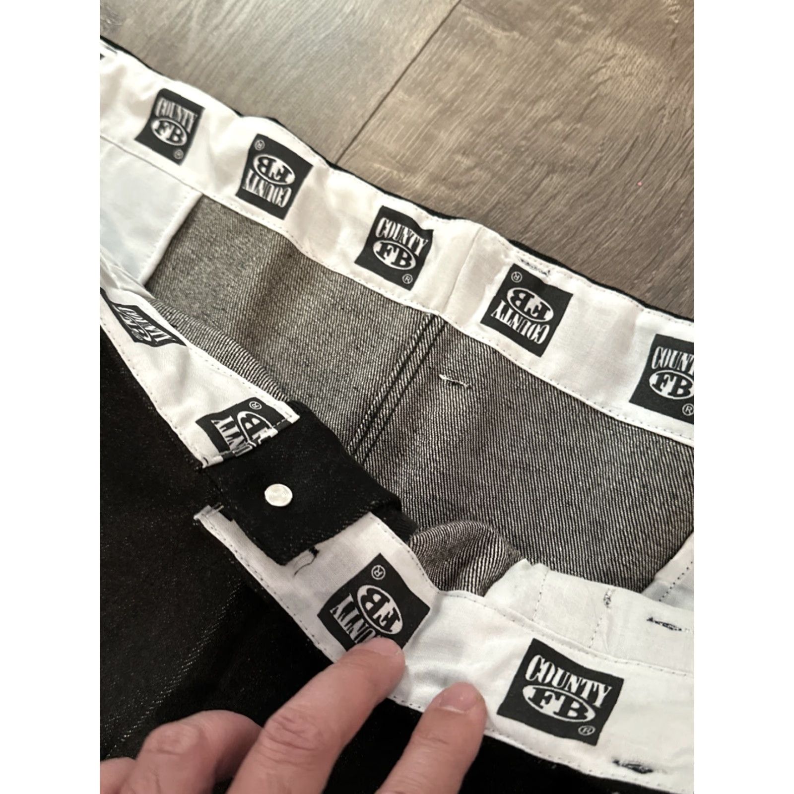 Vintage VINTAGE FB County Jeans Raw Denim 58x32 Straight 90s Mens Size US 42 / EU 58 - 6 Thumbnail