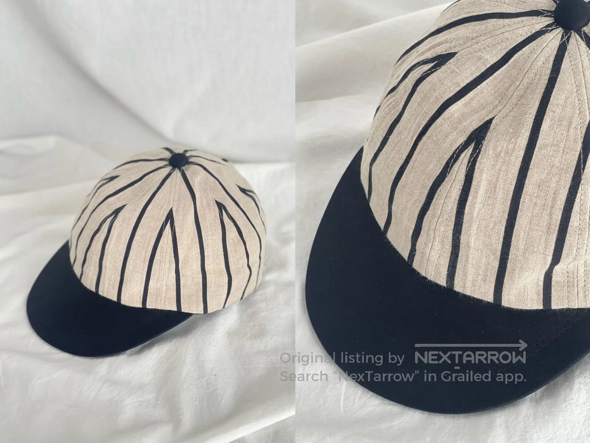 Yohji Yamamoto Yohji Yamamoto Striped Baseball Cap. Size ONE SIZE - 6 Thumbnail
