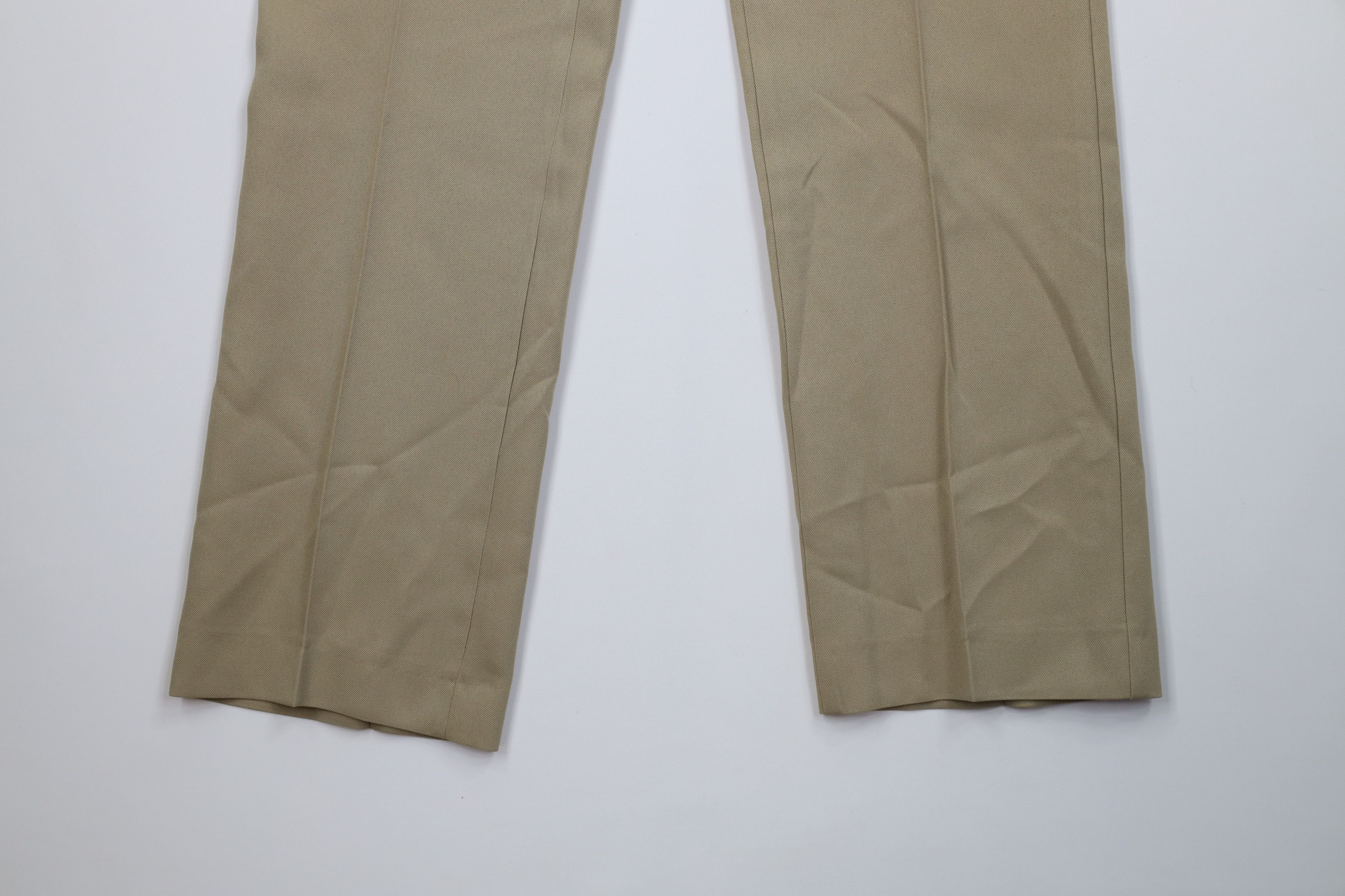 Vintage Vintage 70s Streetwear Flared Wide Leg Chino Pants Beige USA Size US 32 / EU 48 - 4 Thumbnail