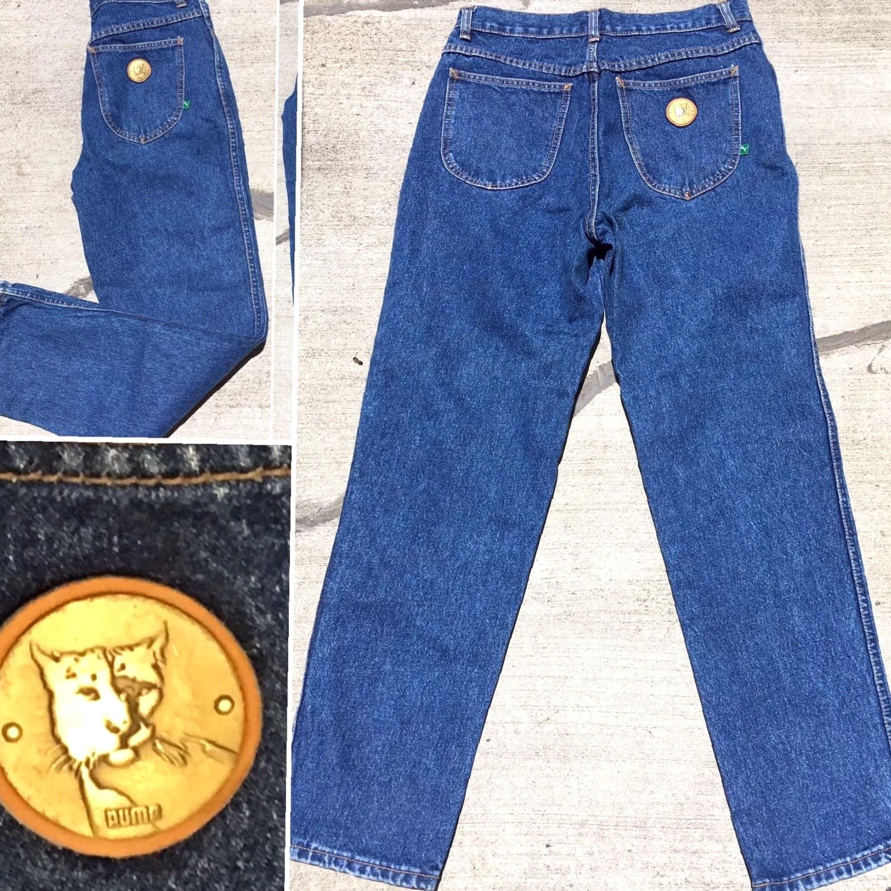 Puma VINTAGE Puma Jeans UK 34 EUROPE 50 Denim Blue 80s 90s 1980s 1990s Mens Girls Womens Jeans Waist 32" X-Large? Size US 32 / EU 48 - 5 Thumbnail
