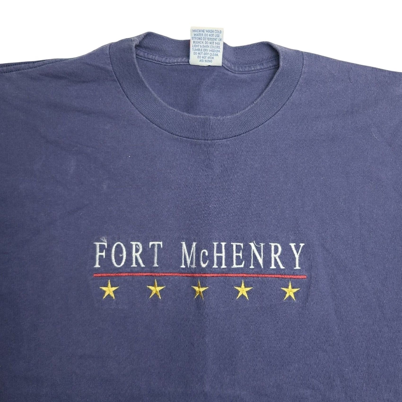 Vintage VINTAGE Fort McHenry Shirt Size Large USA Embroidered Military 1990s Men's Size US L / EU 52-54 / 3 - 2 Thumbnail