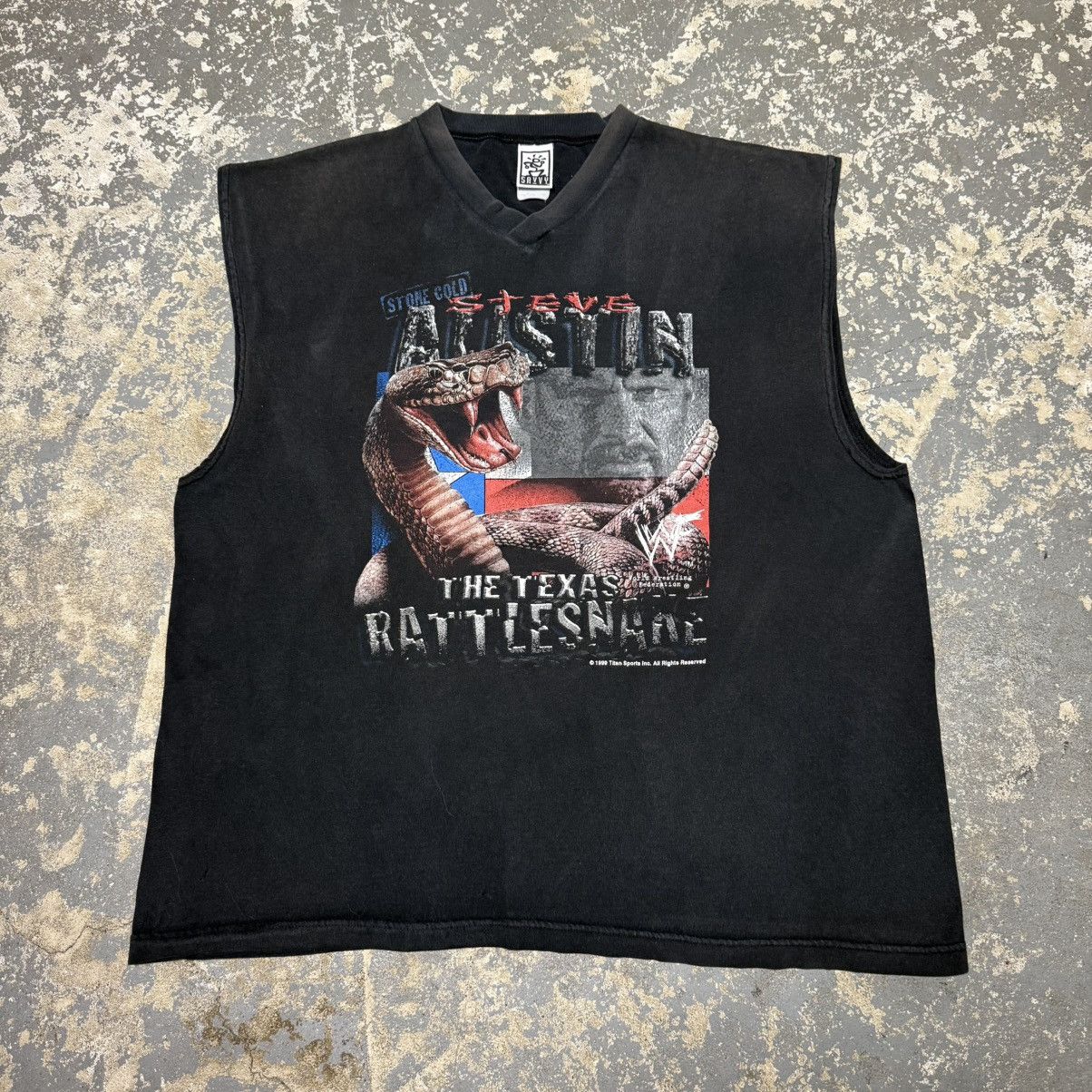 WWE Vintage Stone Cold Steve Austin Texas RattleSnake Tank tee Size US XL / EU 56 / 4 - 1 Thumbnail