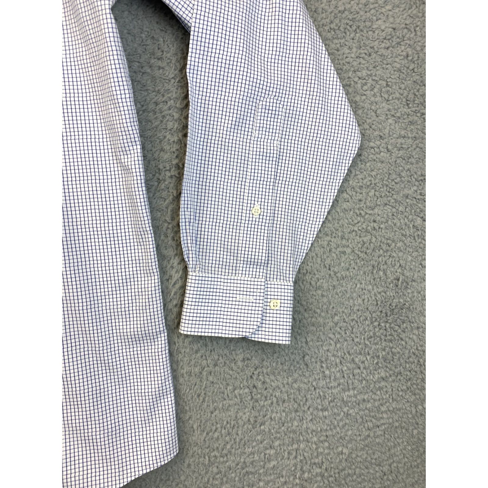Brooks Brothers VINTAGE Brooks Brothers Dress Shirt Men 15.5 Blue Cotton Stripes Long Sleeve Regular Size Size 40R - 2 Thumbnail