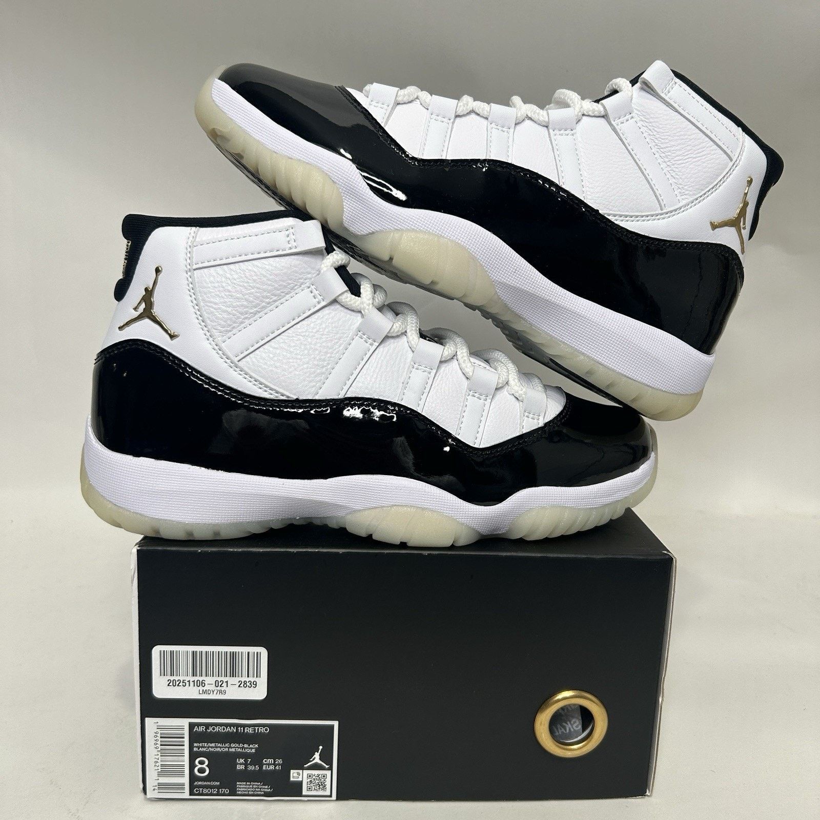 Jordan Brand Nike Air Jordan 11 Retro High “Gratitude/DMP” Size US 8 / EU 41 - 1 Thumbnail