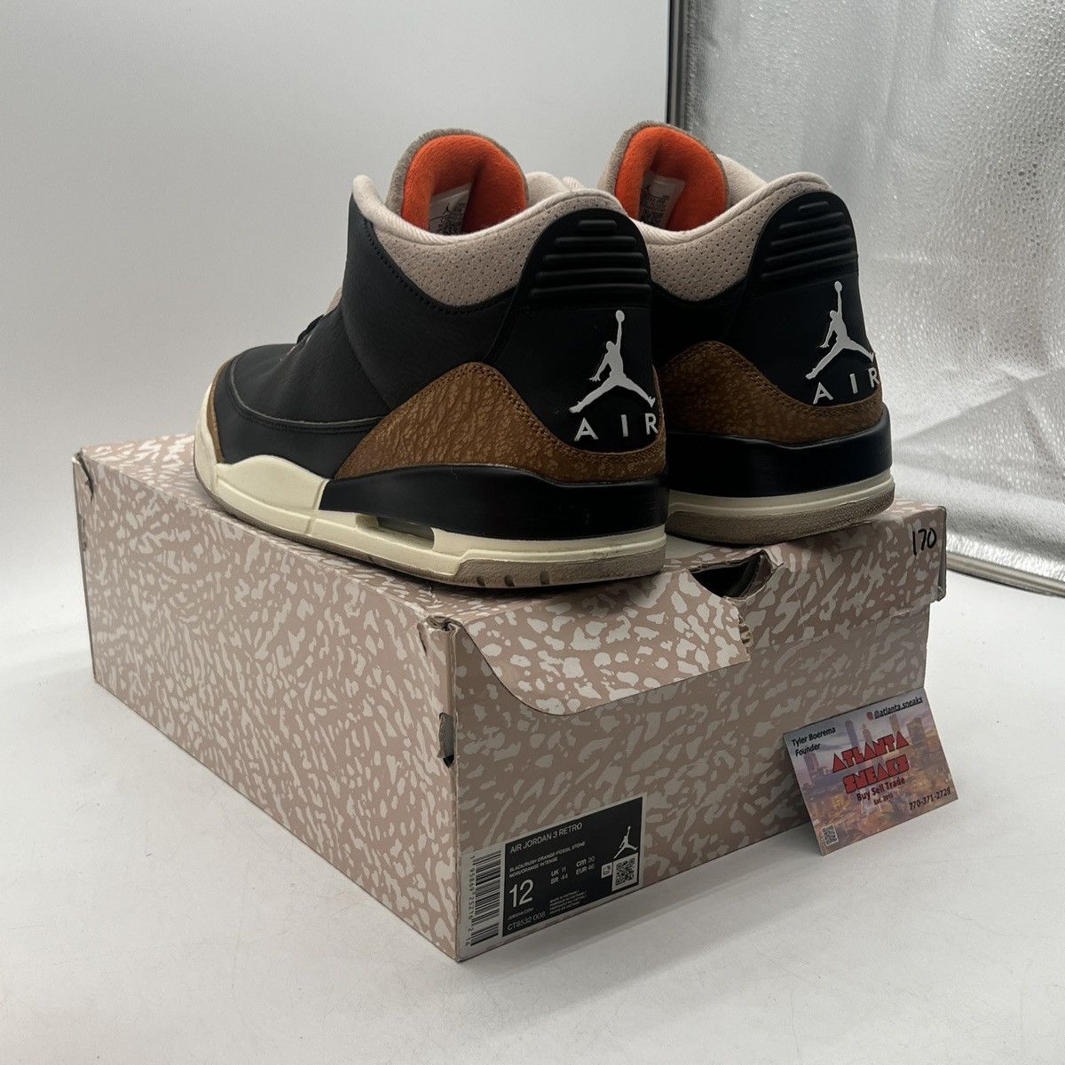 Jordan Brand Air Jordan 3 desert elephant Size US 12 / EU 45 - 4 Thumbnail