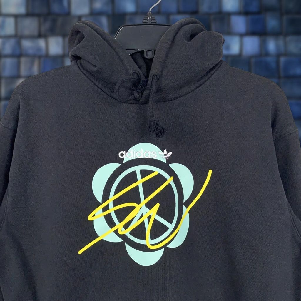 Adidas Adidas Hoodie Mens Medium Black Sean Wotherspoon Superturf Pullover Sweatshirt Graphic Print Subtle Fade Size US M / EU 48-50 / 2 - 1 Thumbnail