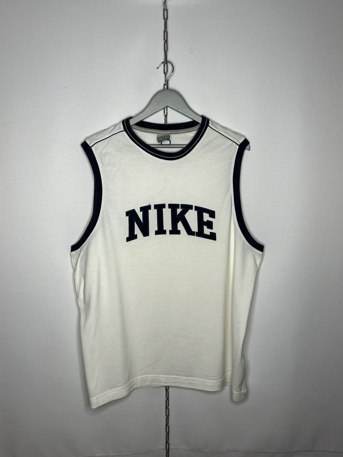 Nike Vintage Nike Big Logo Tee T-Shirt Vest Size US XXL / EU 58 / 5 - 1 Thumbnail