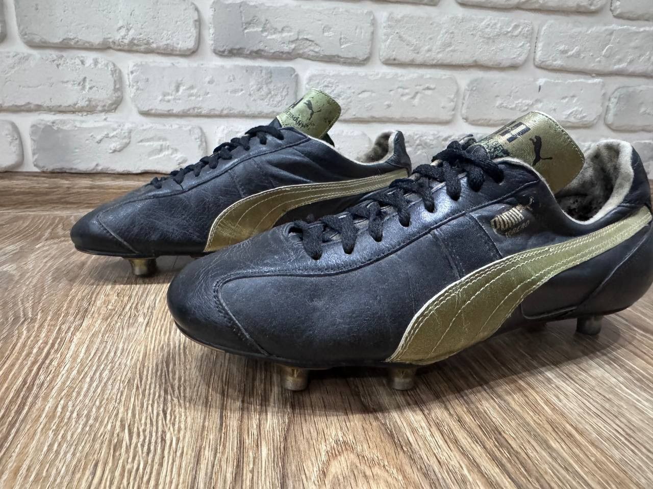 Puma Rare Puma TORERO Gold Maradona Football Boots West Germany Size US 7.5 / EU 40-41 - 8 Thumbnail