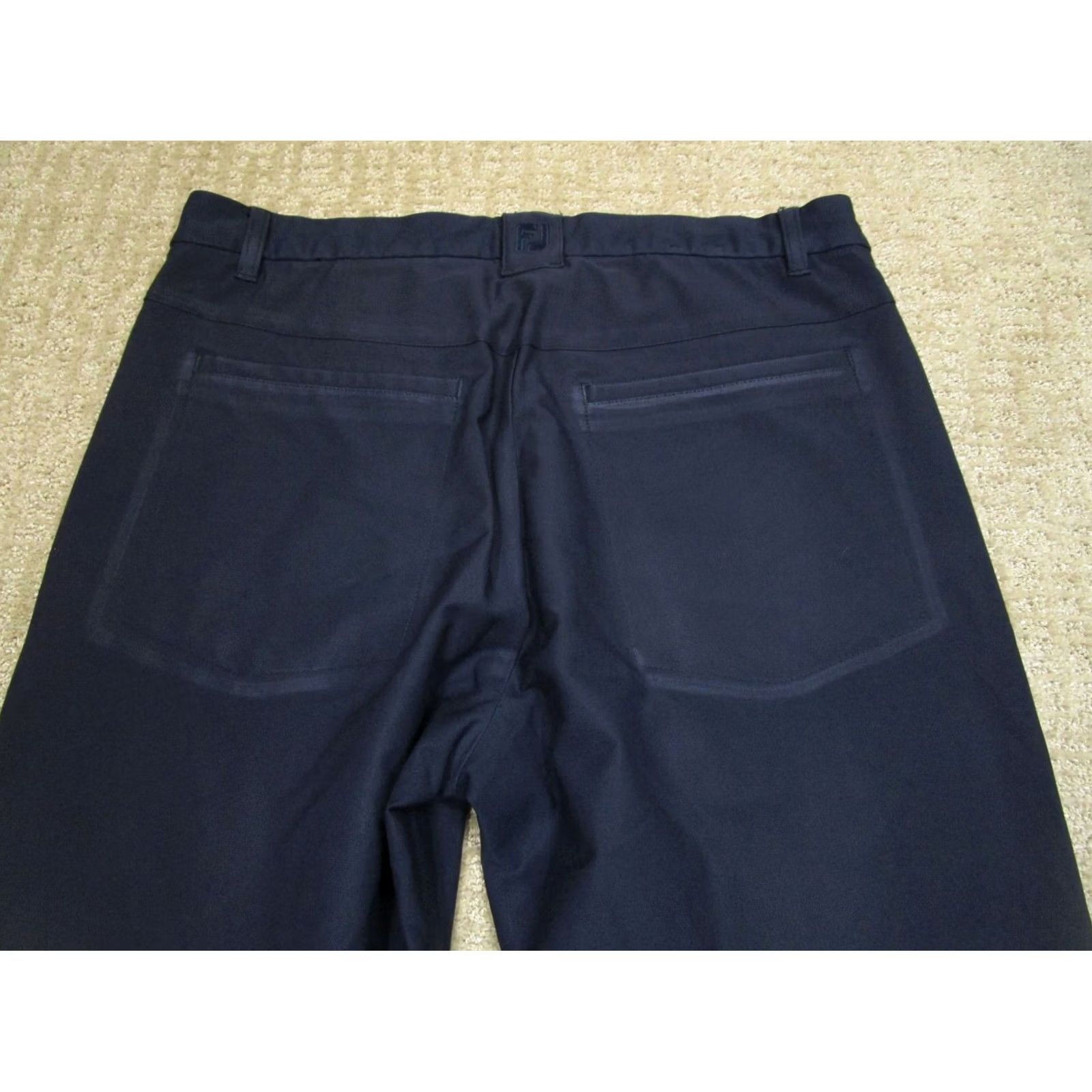 Footjoy FootJoy Pants Men 33x30 Blue Chino Golf Performance Relaxed Straight Front Pockets Logo Casual Sports 33 in Regular Color: Blue Mens Size US 33 - 5 Thumbnail