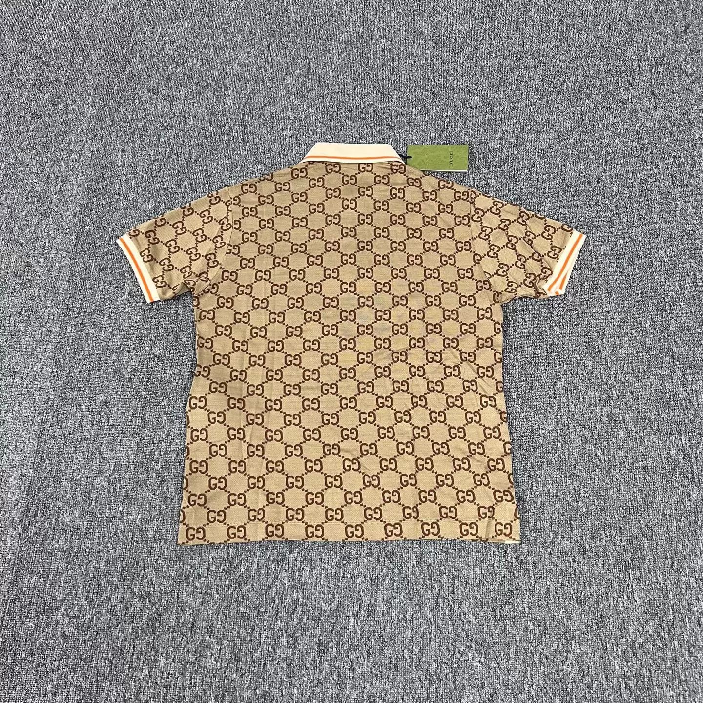 Gucci Gucci GG Monogram Gold Polo S Short Sleeve NWT Size US S / EU 44-46 / 1 - 2 Thumbnail