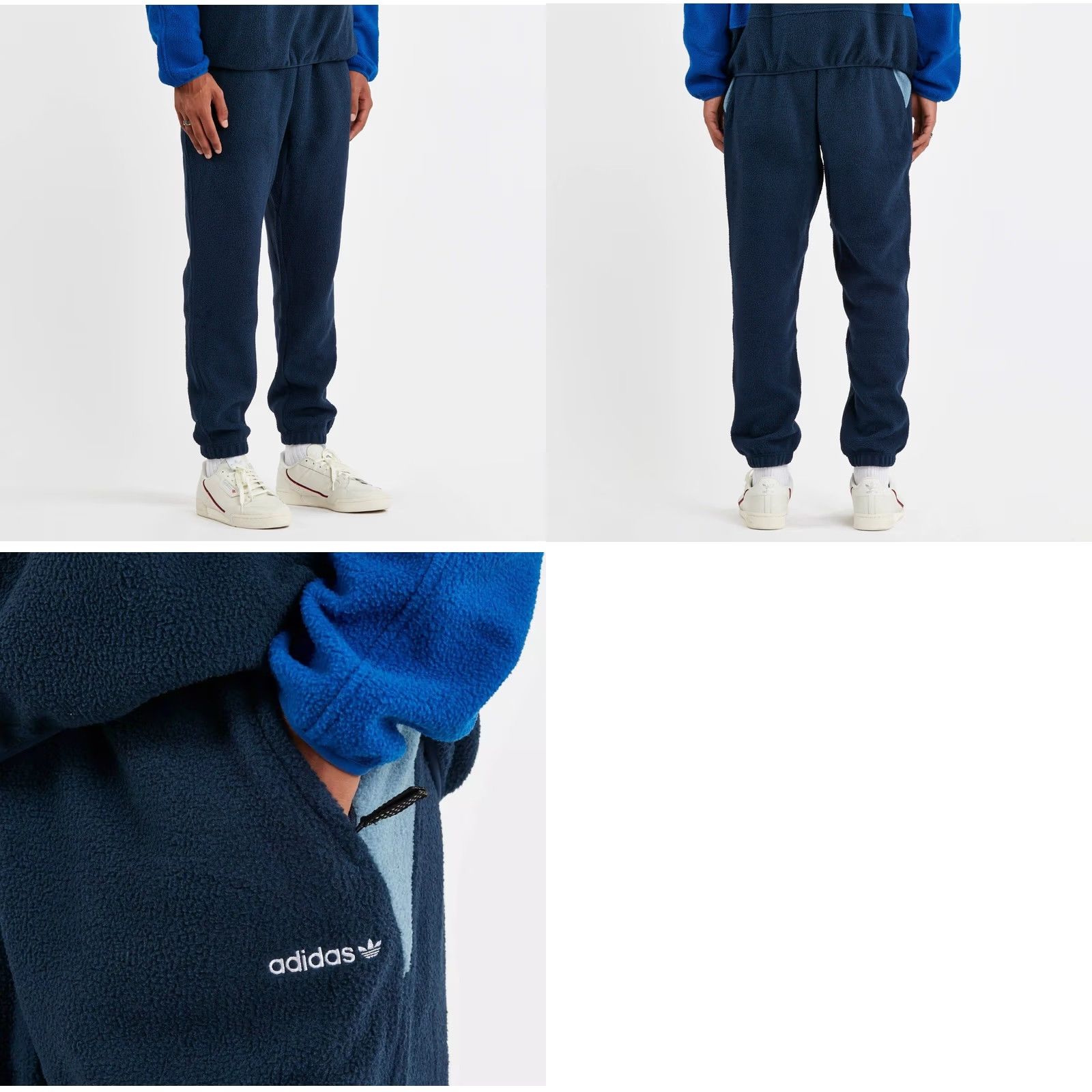 Adidas ADIDAS FLEECE SWEATPANTS Size L NAVY BLUE Y2K RARE PANTALONE MEN’S Size US 33 - 9 Thumbnail