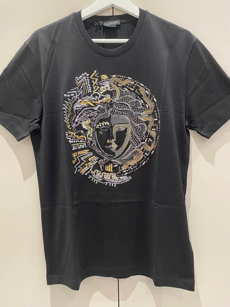 Versace Versace Medusa black short sleeves Size US S / EU 44-46 / 1 - 1 Thumbnail