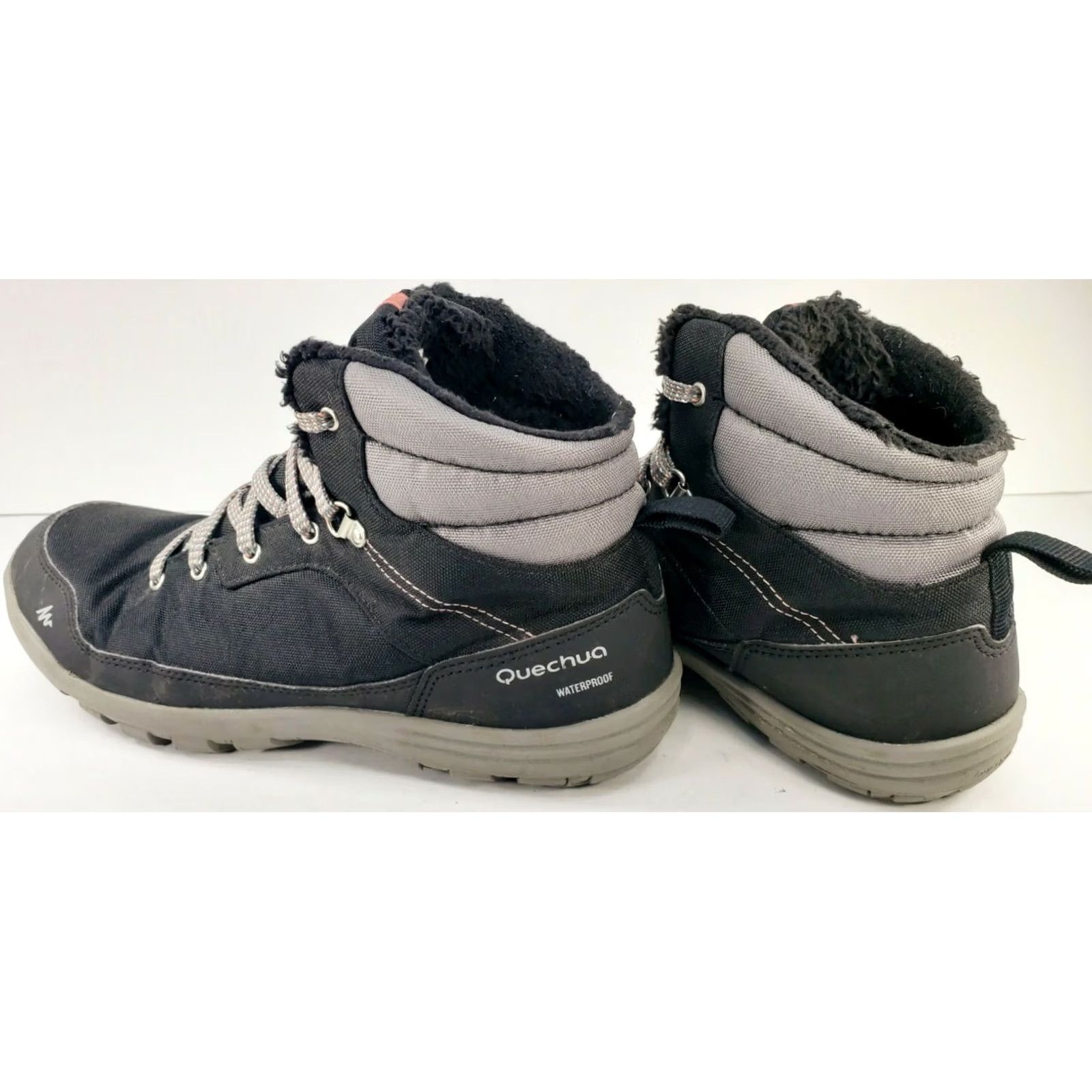 Vintage Quechua Decathlon Women's Size 9.5 Black Mid Top Walking Hiking Shoes Size L / US 10 / IT 46 - 7 Thumbnail