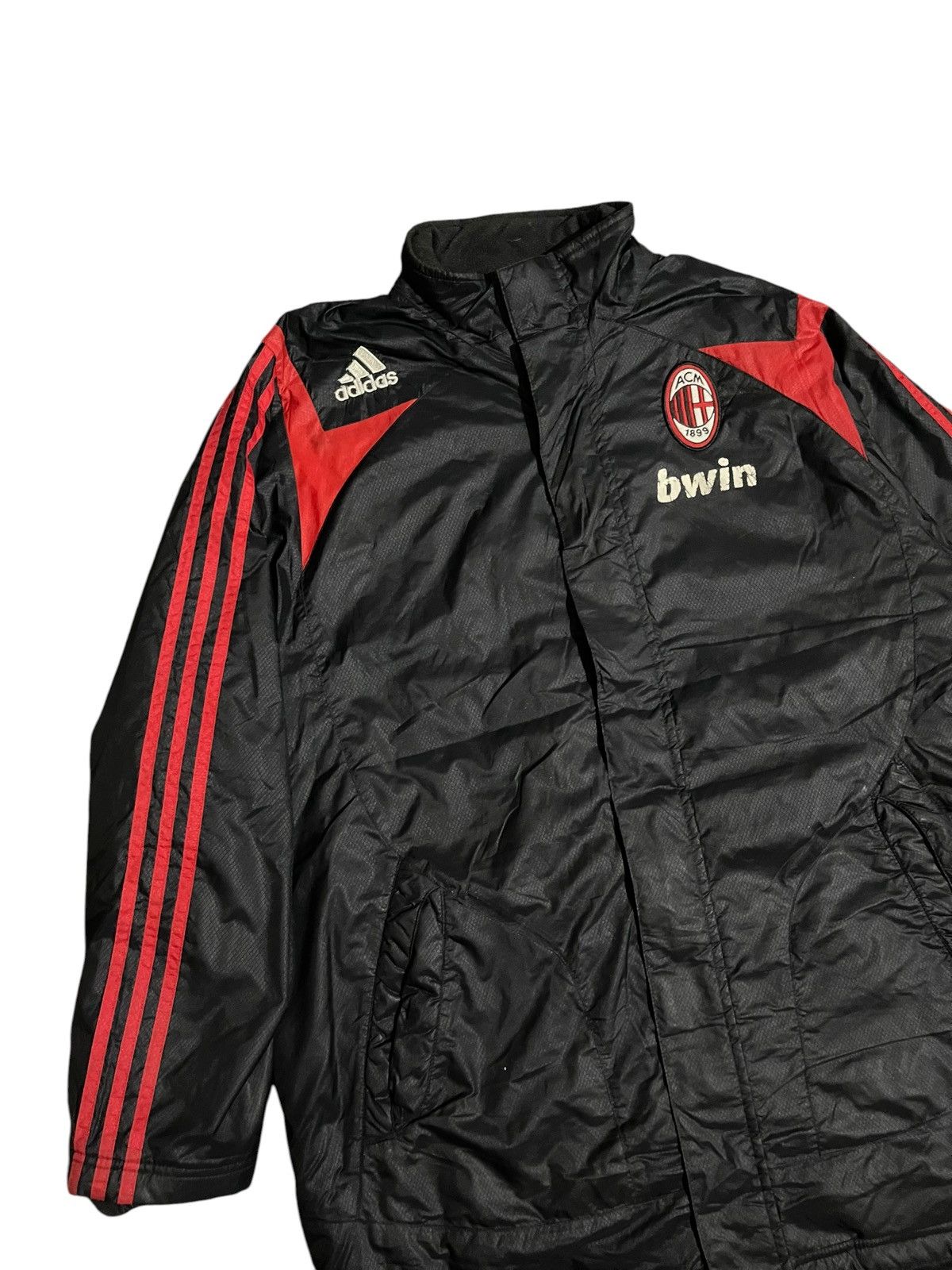 Adidas Vintage AC Milan Adidas 2007-2008 Padded Bench Coat Jacket Size US L / EU 52-54 / 3 - 5 Thumbnail