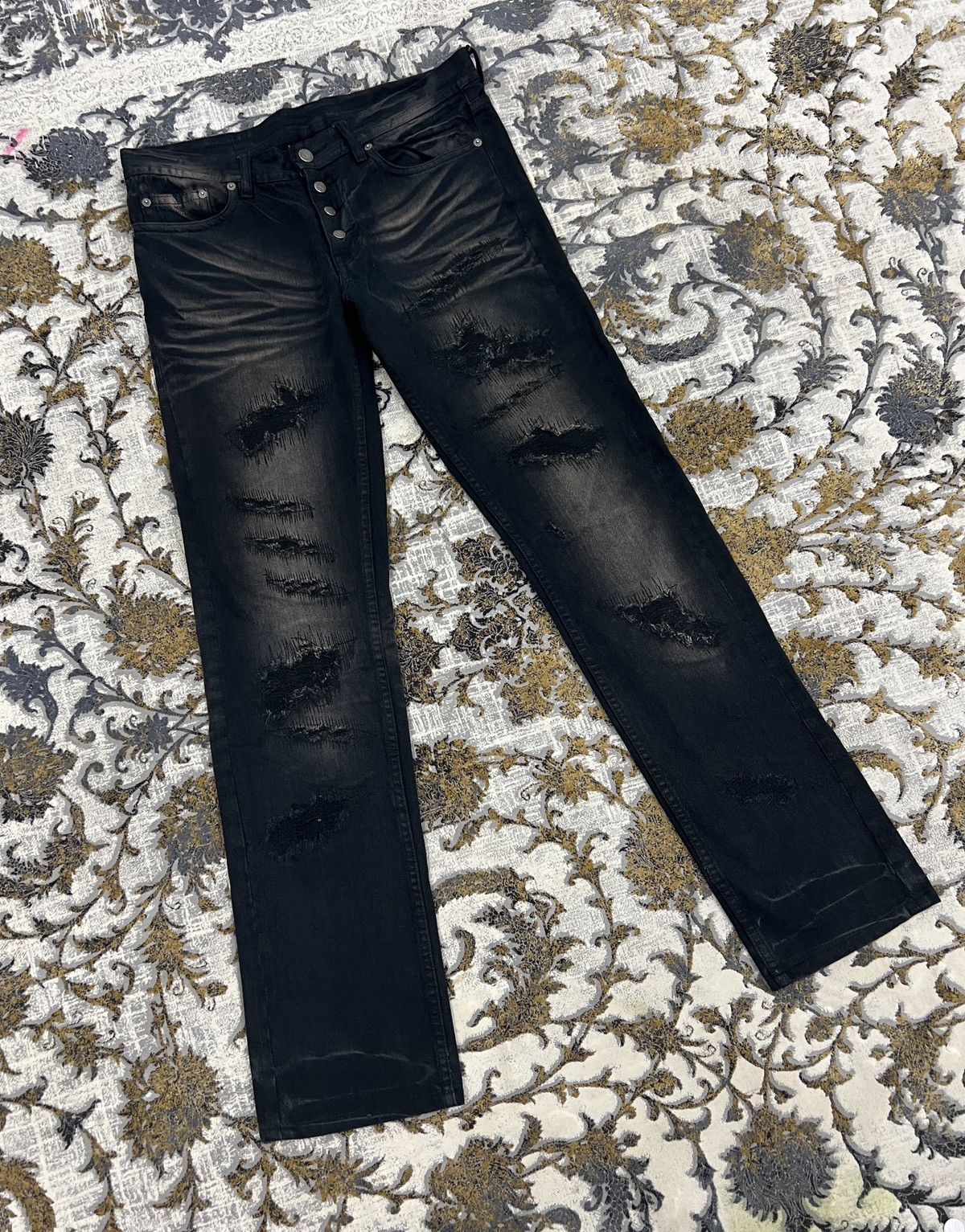 Tornado Mart TORNADO MART JAPANESE BRAND DISTRESSED DENIM Size US 33 - 3 Thumbnail