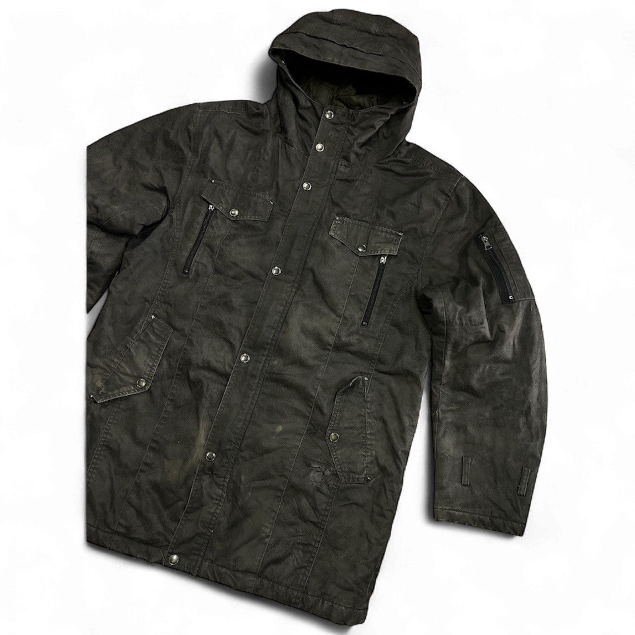 Japanese Brand Splendid satisfaction Wax Jacket Gorpcore Size US XXL / EU 58 / 5 - 3 Thumbnail