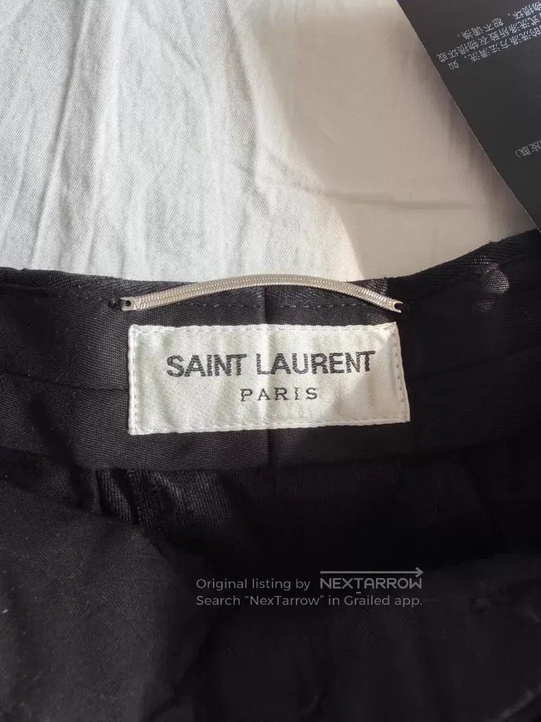 Saint Laurent Paris Saint Laurent Paris Double Pleat High-End Silk Trousers Size US 32 / EU 48 - 3 Thumbnail