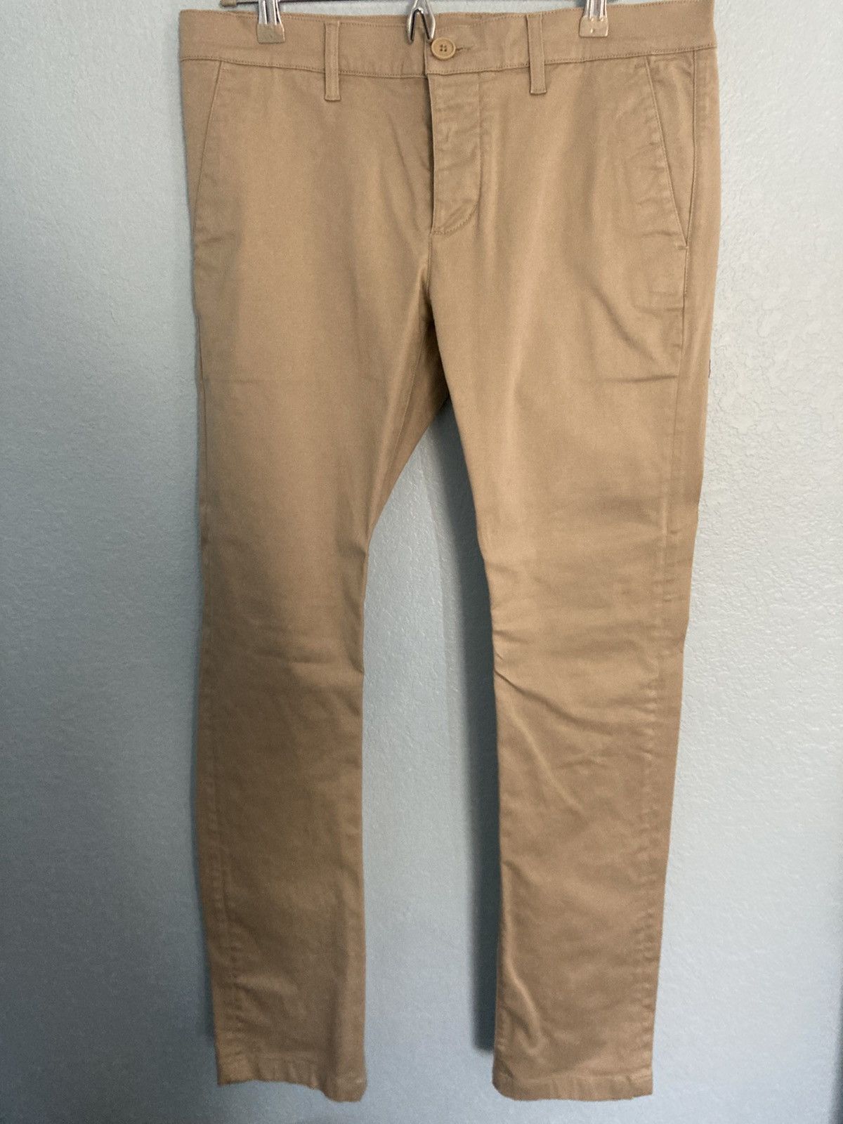 Saint Laurent Paris Saint Laurent Beige Cotton Pants, size 33 Size US 33 - 1 Thumbnail