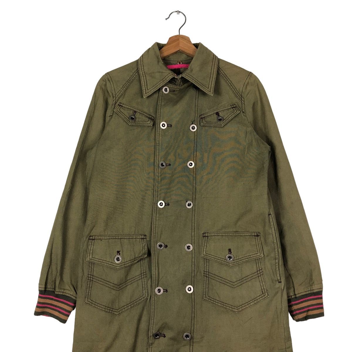 Hysteric Glamour 🔥VINTAGE LONG JACKET ALGON QUINS MILITARY DESIGN JAPAN MADE Size US M / EU 48-50 / 2 - 4 Thumbnail