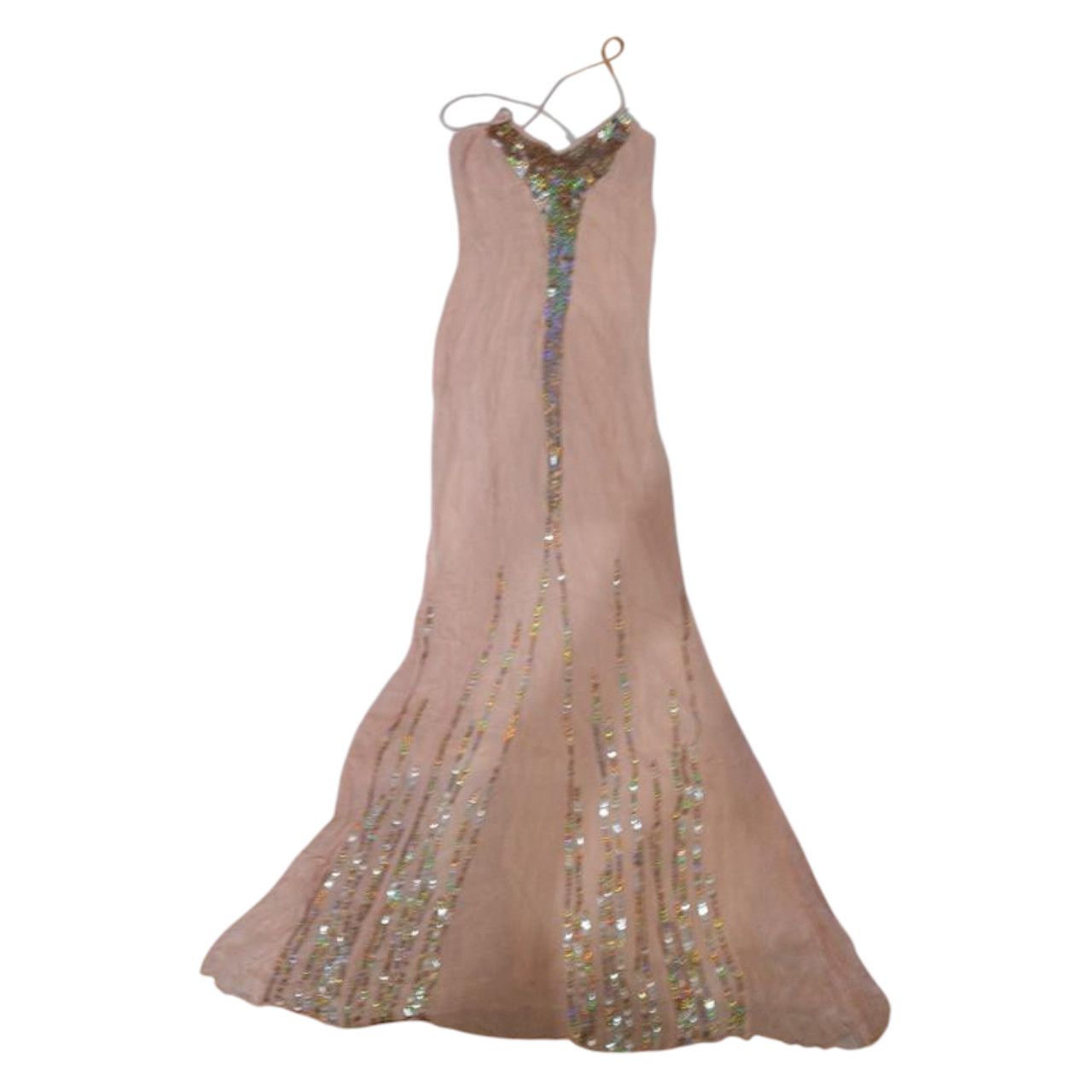 Morgan De Toi Morgan De Toi silk sequin dress pale blush sz S / T38 Size S / US 4 / IT 40 - 1 Thumbnail
