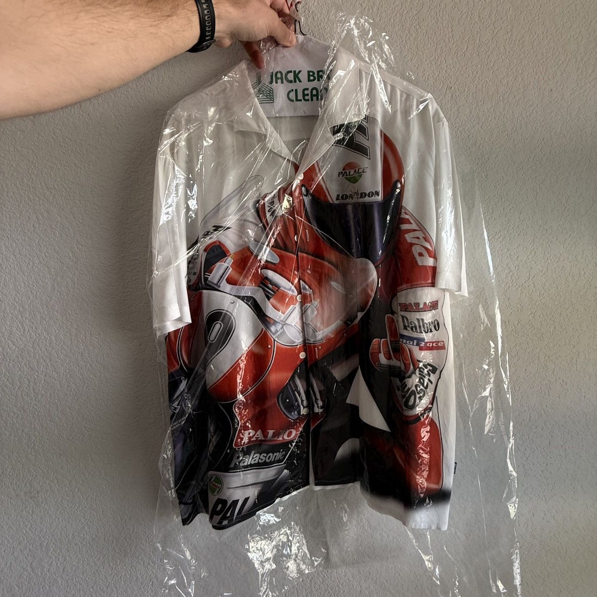 Palace Palace Skrrt Button Down Shirt - Size Large - White Size US L / EU 52-54 / 3 - 1 Thumbnail