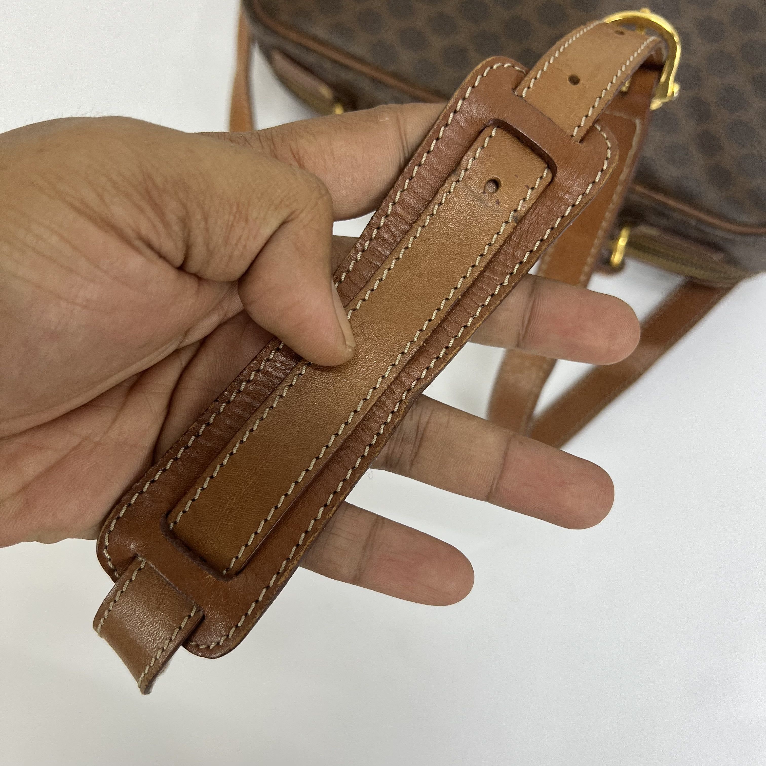 Celine Vintage Celine Macadam Messenger Bag Size ONE SIZE - 10 Thumbnail