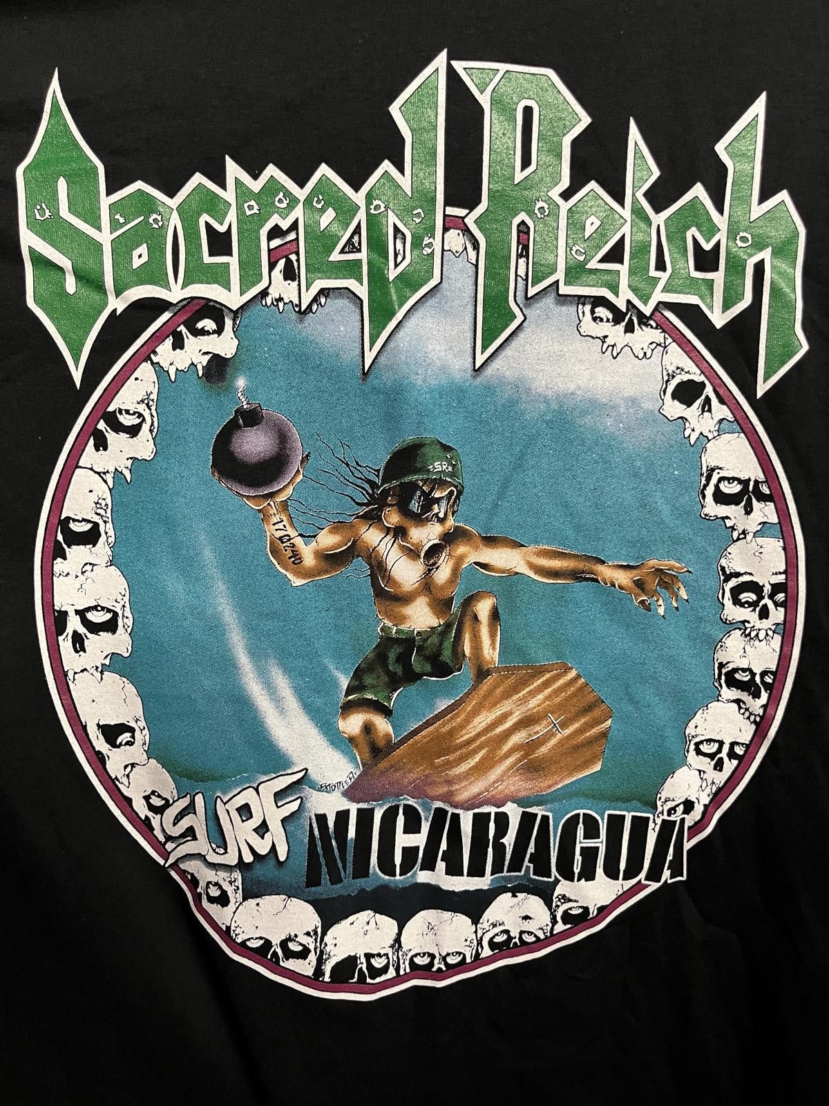 Designer Sacred Reich T-shit Surf Nicaragua Size US M / EU 48-50 / 2 - 3 Thumbnail