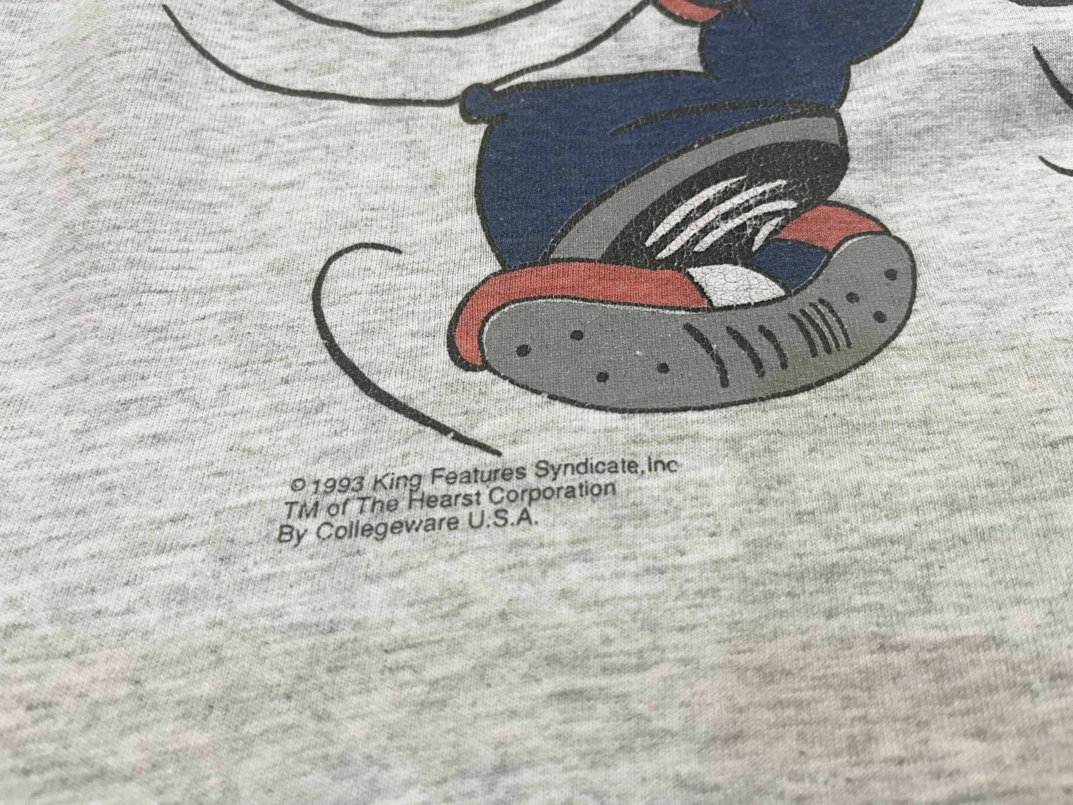 Vintage Vintage College Ware 1993 Popeye Georgetown Hoyas T-Shirt Size US XL / EU 56 / 4 - 4 Thumbnail