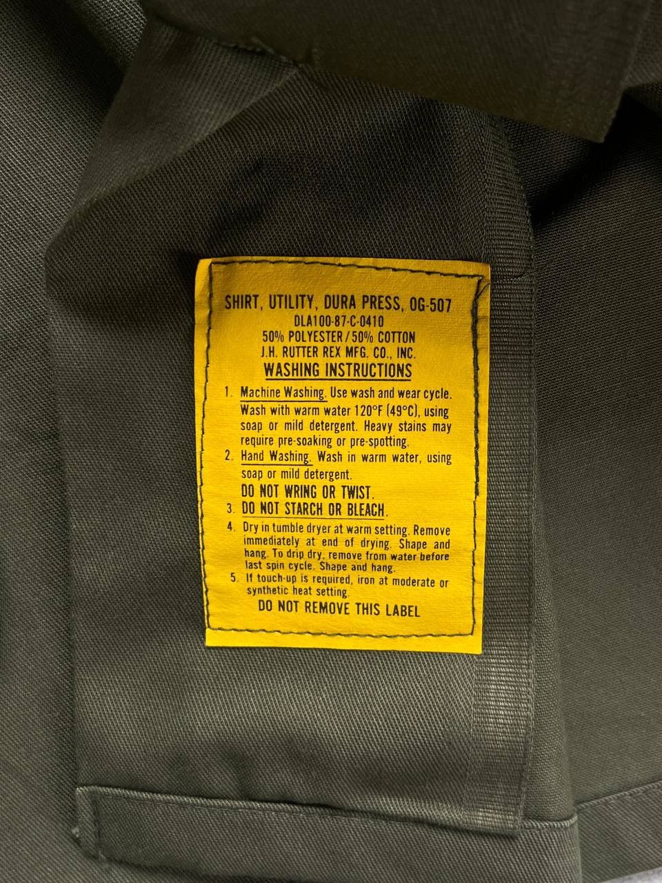 Vintage Vintage OG-507 Army Olive Button Up Utility Shirt Size US M / EU 48-50 / 2 - 5 Thumbnail