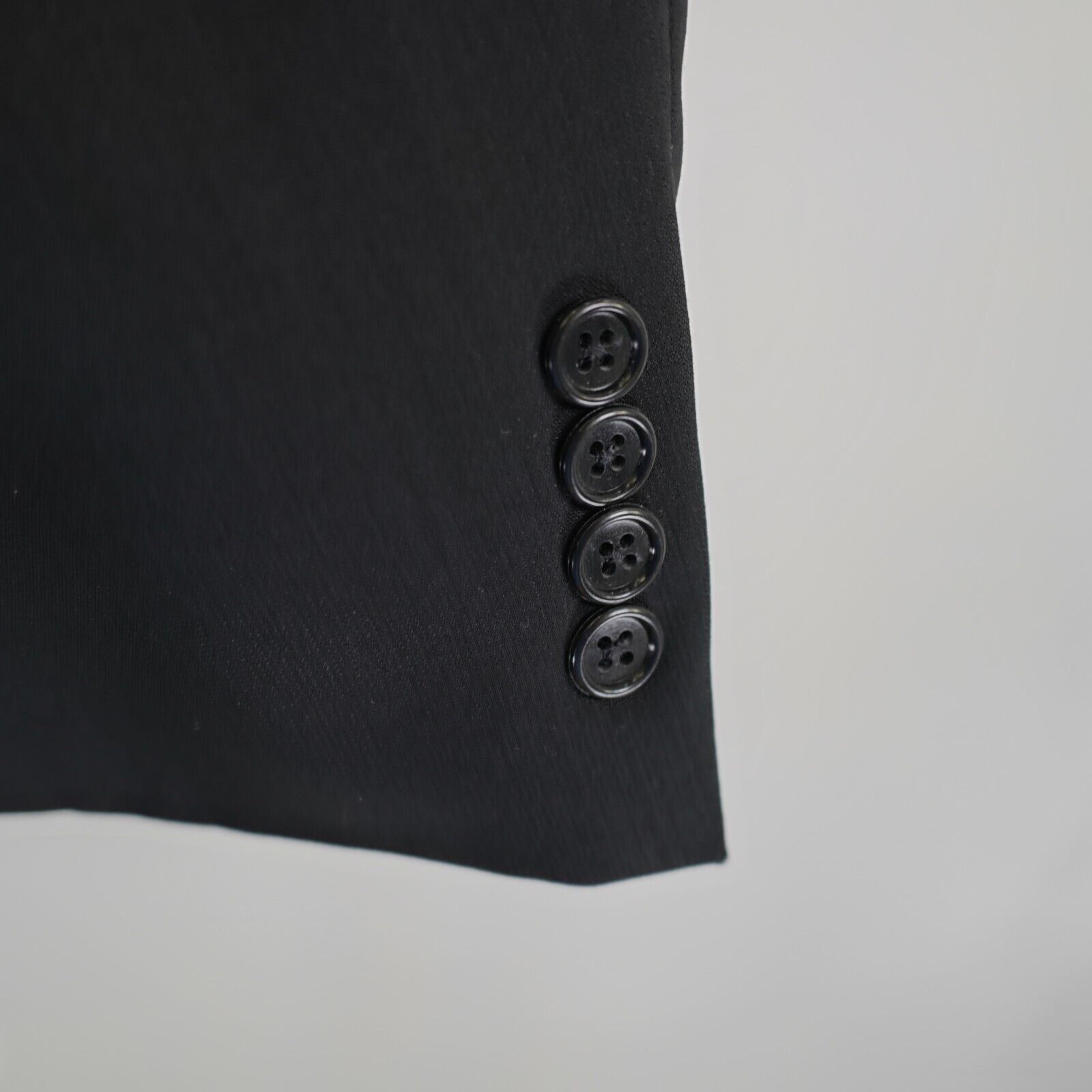 Hart Schaffner Marx Hart Schaffner Marx Wool Black 2 Button Blazer 42L Size 42L - 3 Thumbnail