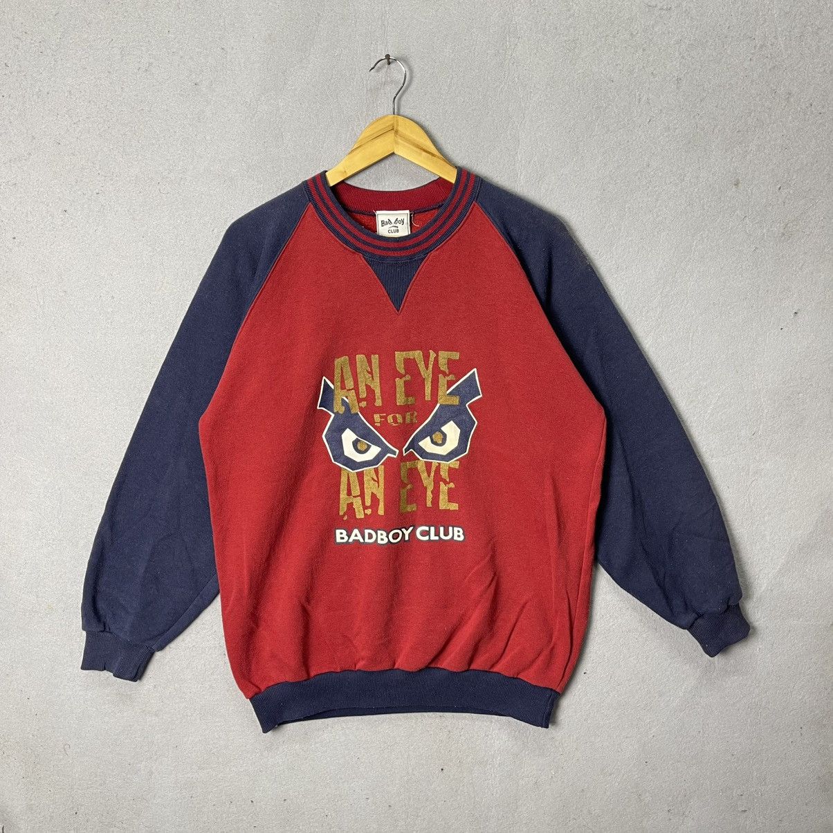 Japanese Brand Vintage Bad Boy Club “An Eye for an Eye” Sweatshirt Size US M / EU 48-50 / 2 - 1 Thumbnail