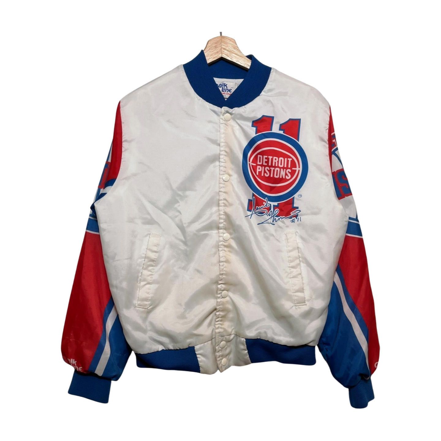 Chalk Line × Vintage Vintage 80s NBA Detroit Pistons Chalk Line Bomber Jacket S Size US S / EU 44-46 / 1 - 2 Thumbnail