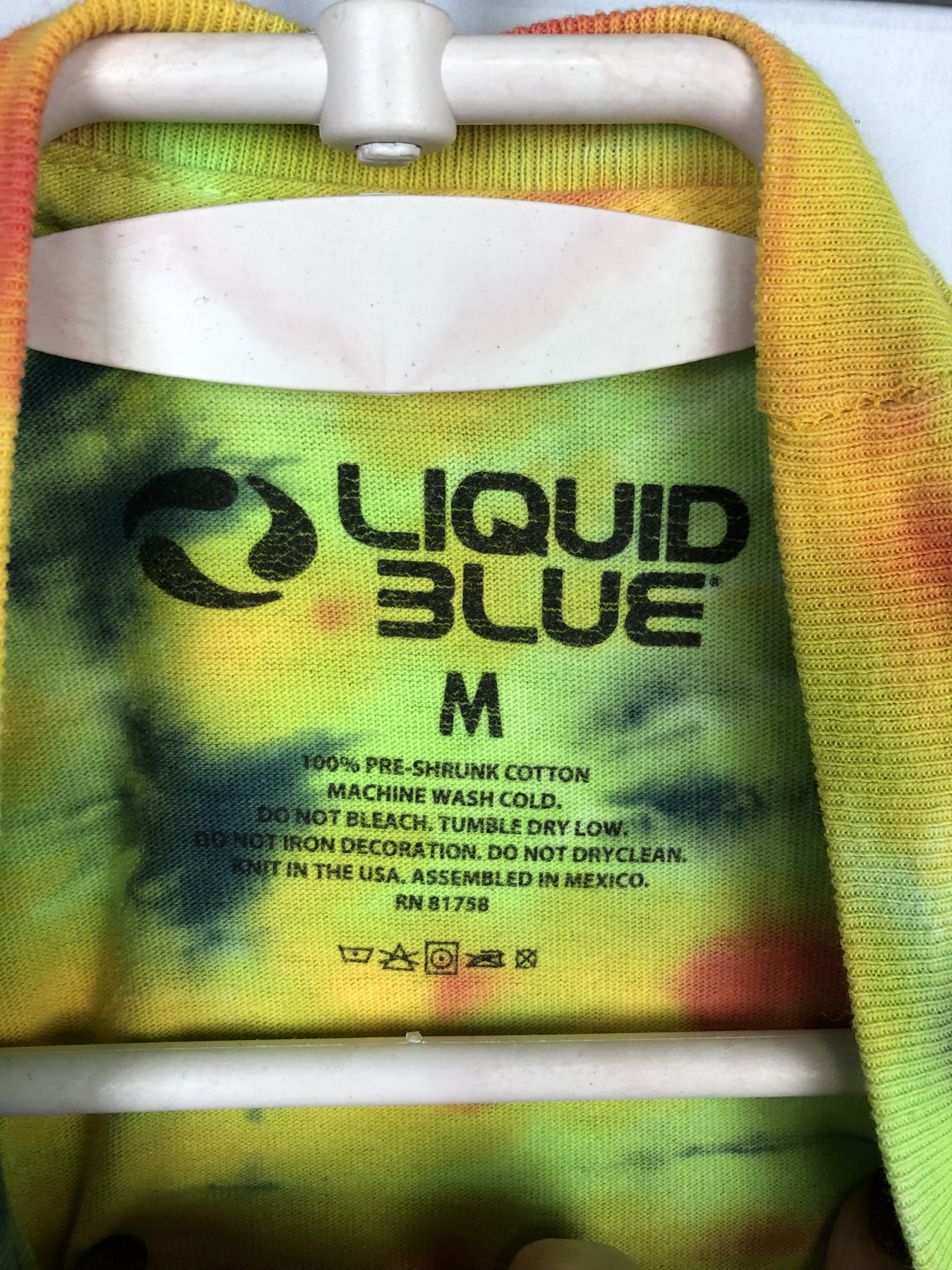 Band Tees RHCP Red Hot Chili Peppers Tie Dye Shirt Liquid Blue Tee Size US M / EU 48-50 / 2 - 6 Thumbnail