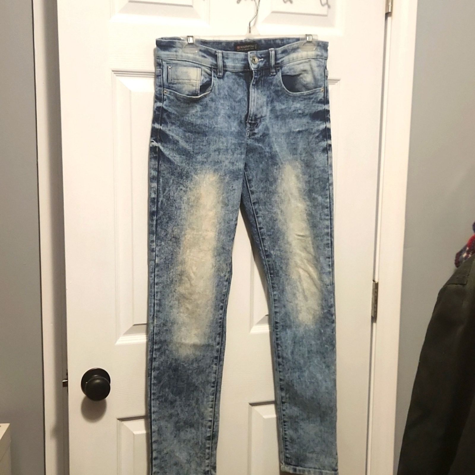 Southpole 90's Southpole jeans Men's 32x32 acid wash skinny jeans Size US 32 / EU 48 - 1 Thumbnail