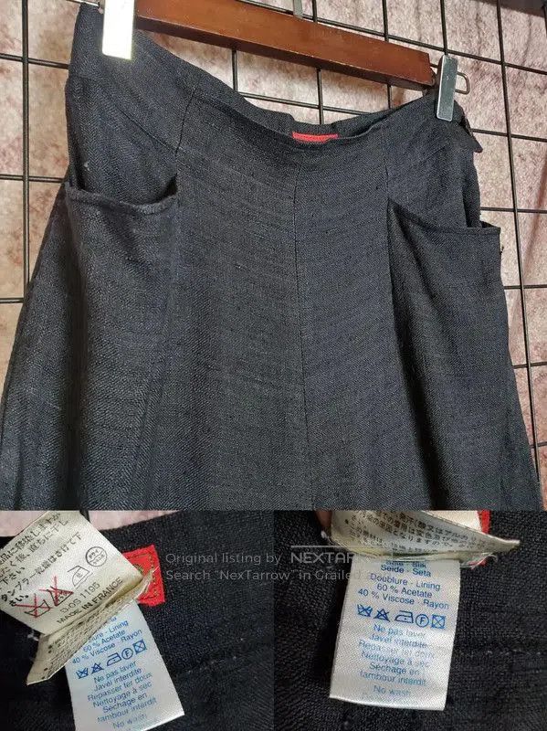 Kenzo KENZO Summer Dark Gray Silk Casual Pants . Size 23" - 3 Thumbnail