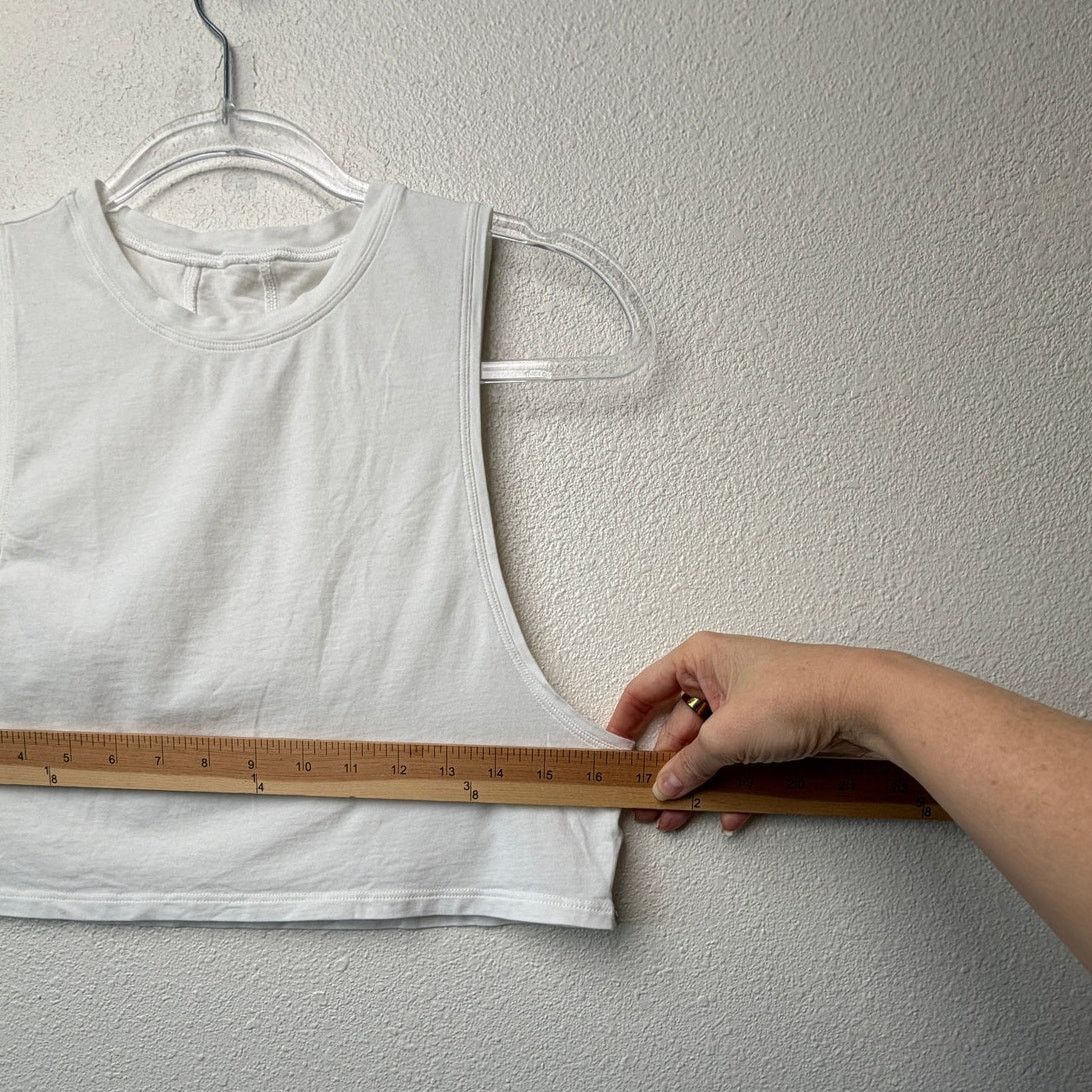 Lululemon Lululemon Muscle Love Crop Tank White Women 4 Size S / US 4 / IT 40 - 8 Thumbnail