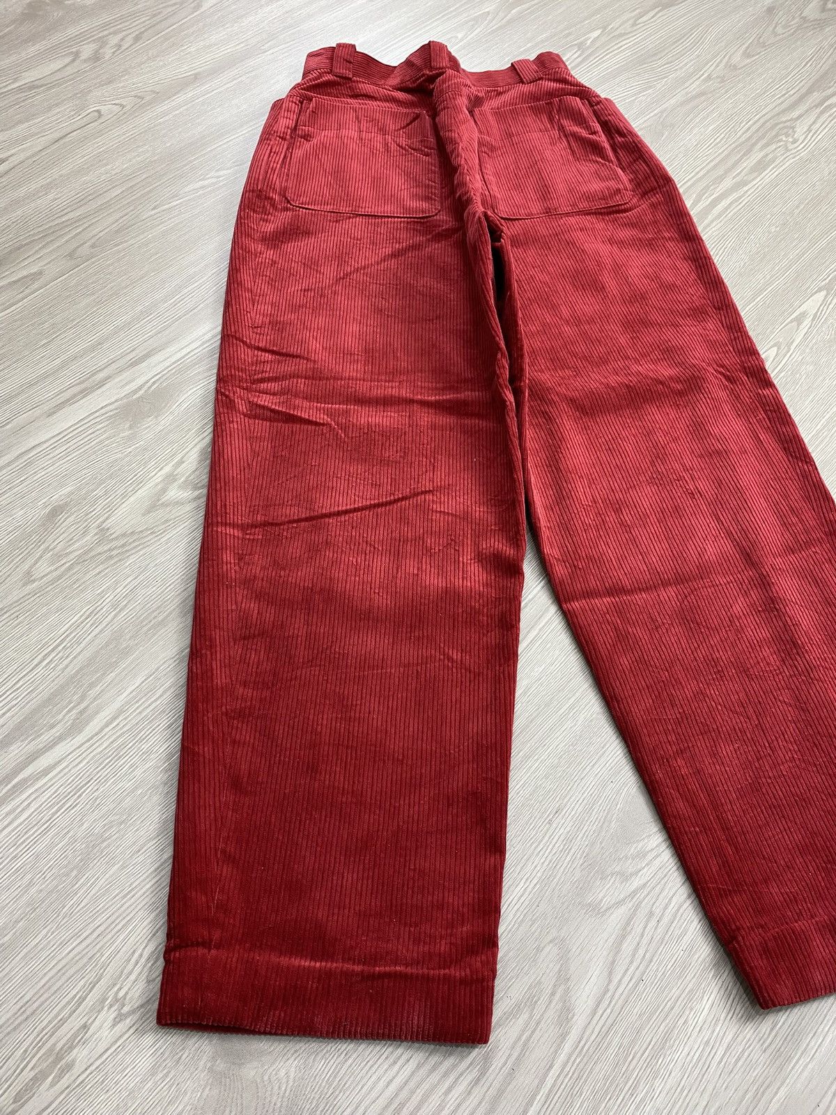 Christian Dior Monsieur 1990s Vintage Christian Dior Sport Red Corduroy Baggy Pants Size 38" / US 16 / IT 52 - 16 Thumbnail