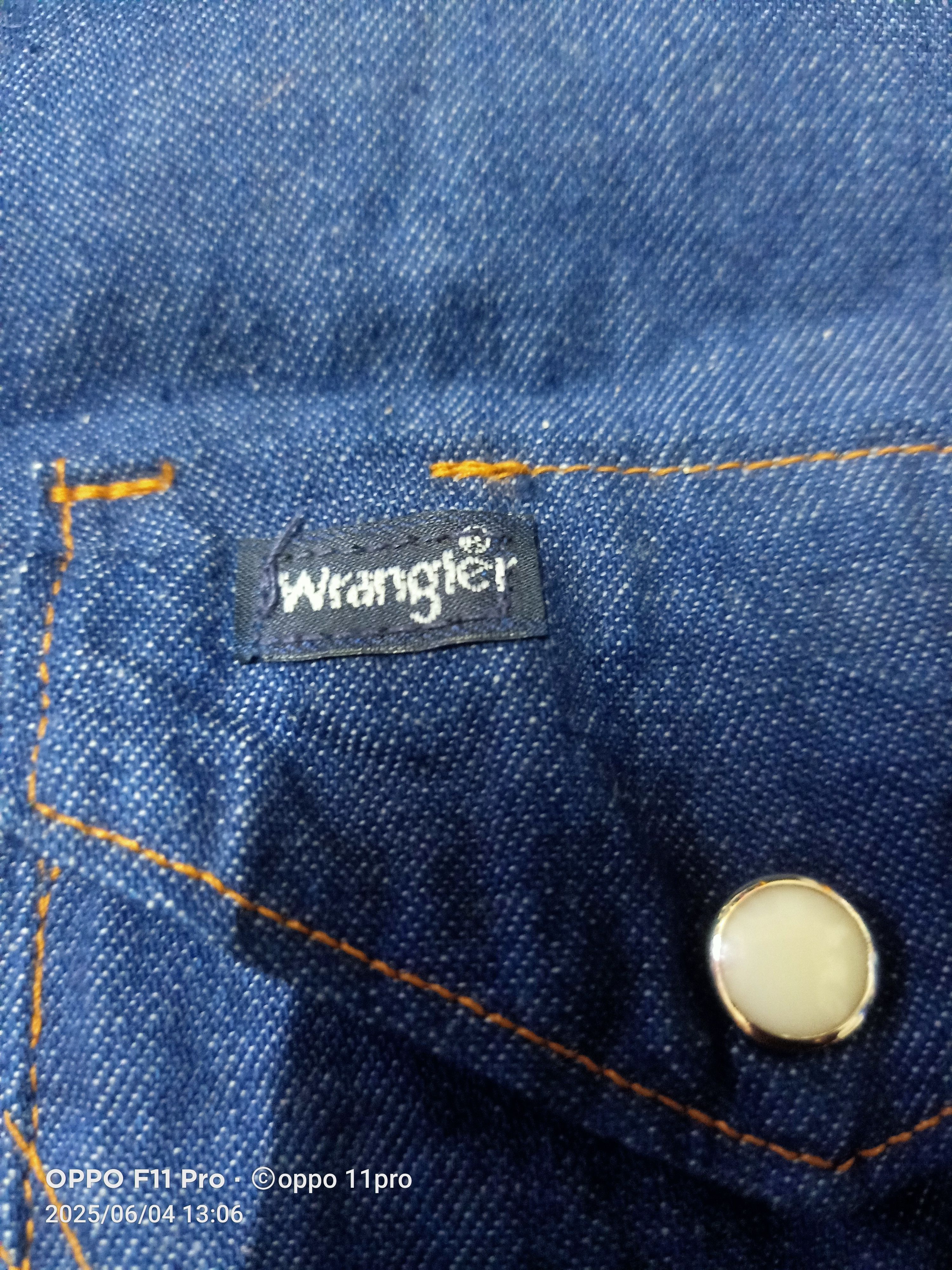 Vintage × Wrangler Wrangler 70a SnapButton Western Men Denim Size US M / EU 48-50 / 2 - 11 Thumbnail