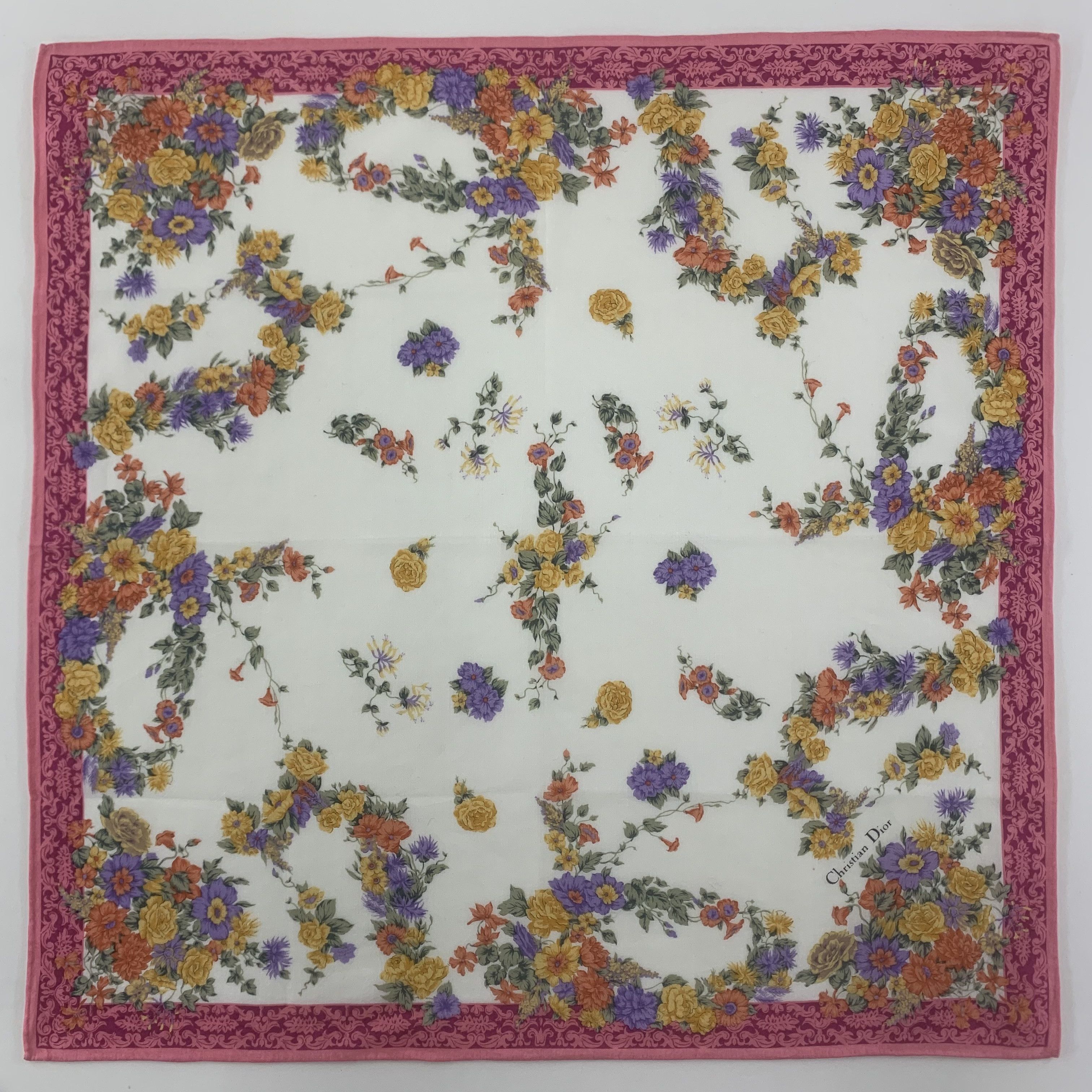 Christian Dior Monsieur Christian Dior Handkerchief Bandana Neckerchief TB3331 Size ONE SIZE - 2 Thumbnail