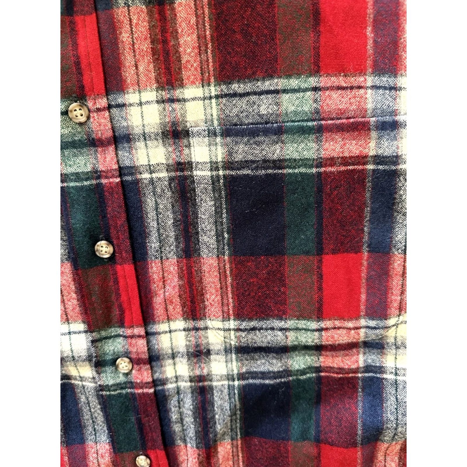 Pendleton VINTAGE Pendleton 100% Virgin Wool Shirt Mens XL Blue Plaid Made In USA 80’s Board Shirt Button-Up Long Sleeve Size US XL / EU 56 / 4 - 5 Thumbnail
