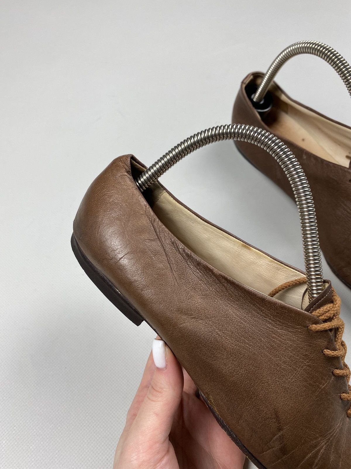 Jil Sander × Vintage Jil Sander ladies leather flats ballets size 40 1/2 Size US 10.5 / IT 40.5 - 7 Thumbnail