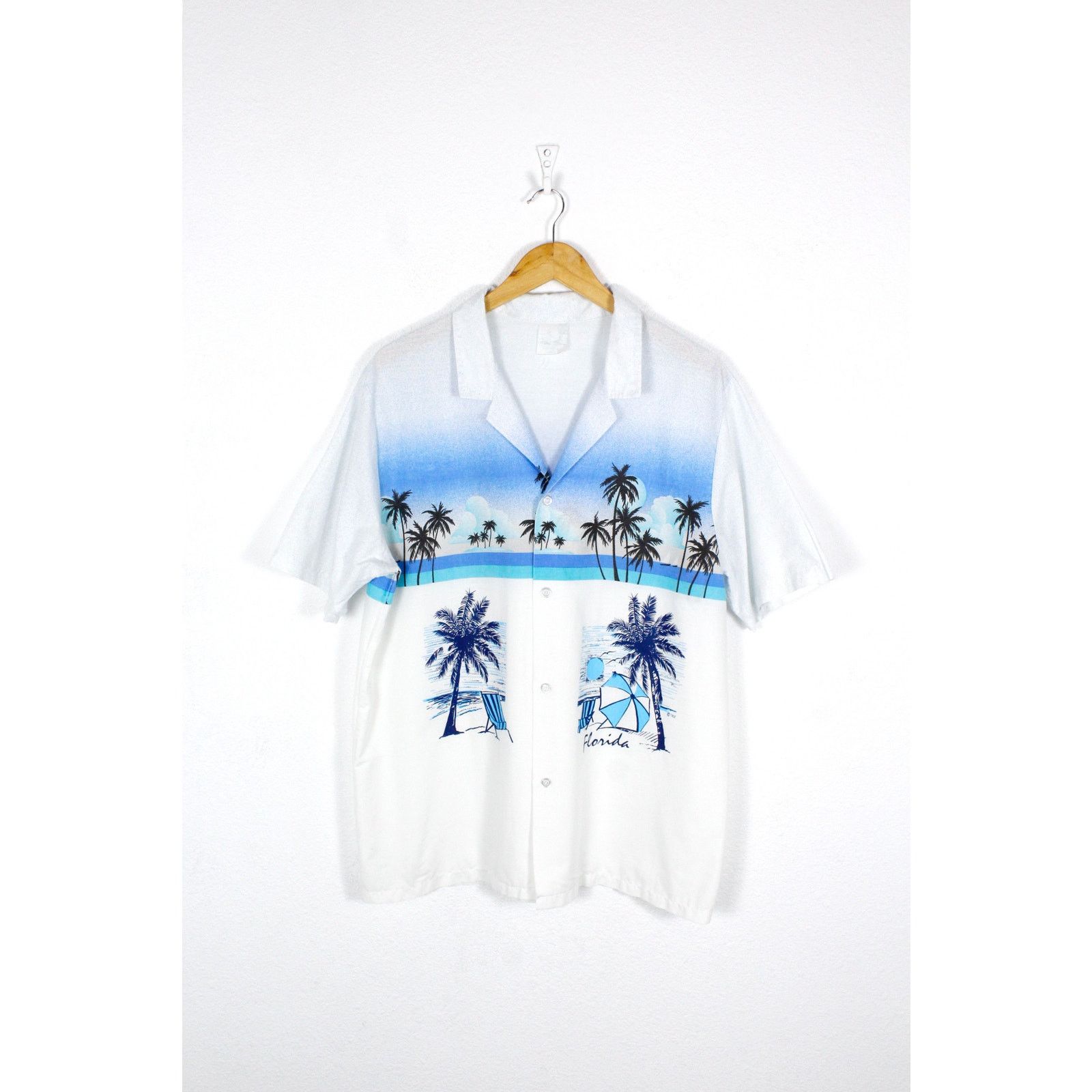 Vintage Vintage Florida Graphic Retro Hawaiian Shirt Made in USA Size US L / EU 52-54 / 3 - 1 Thumbnail