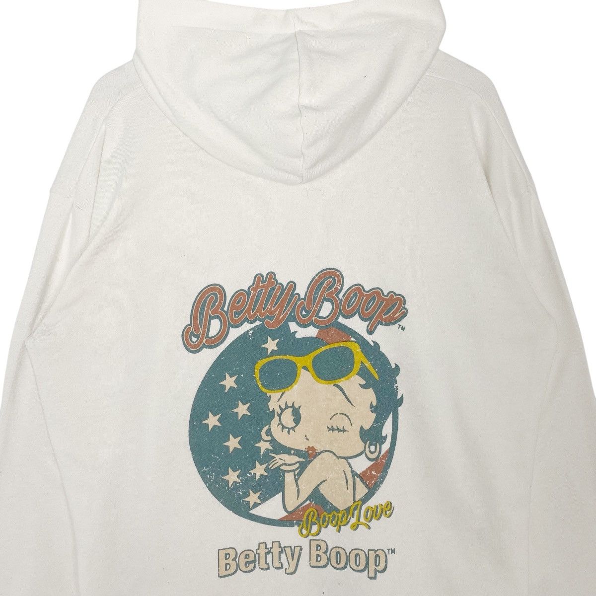Vintage Vintage Betty Boop Printed Hoodie Sweater White Size L Size L / US 10 / IT 46 - 6 Thumbnail