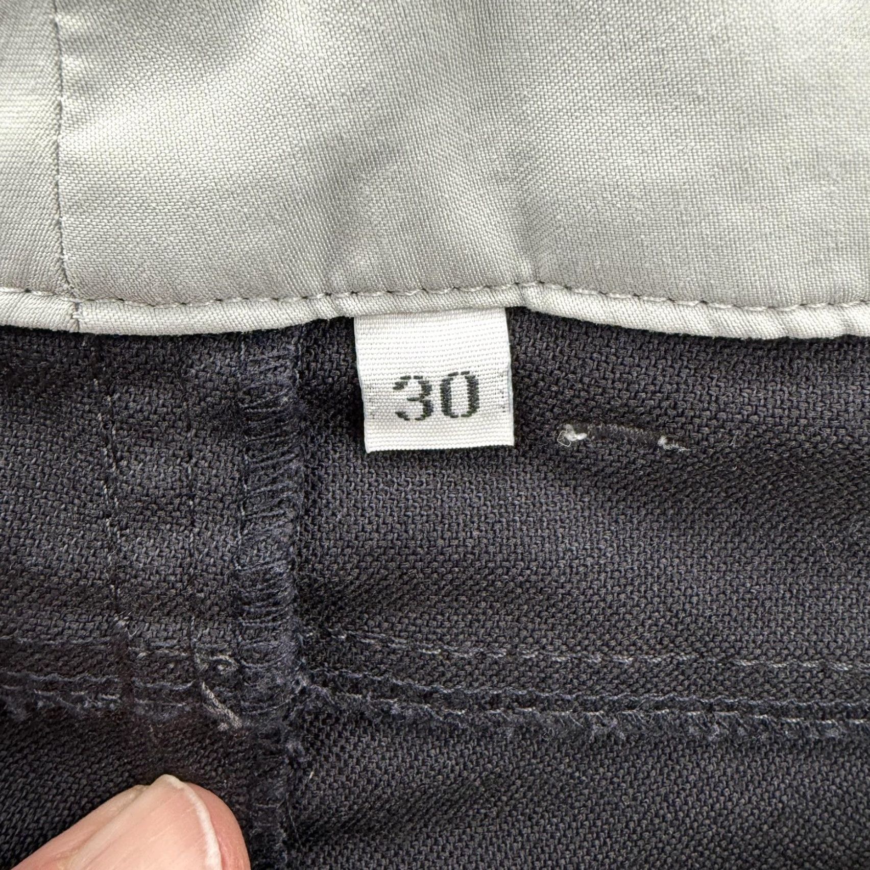 Outlier Outlier Pants Mens 30x32 Gray Workcloth Canvas 5 Pocket Stretch Travel Tech Shirt Size US 30 / EU 46 - 3 Thumbnail