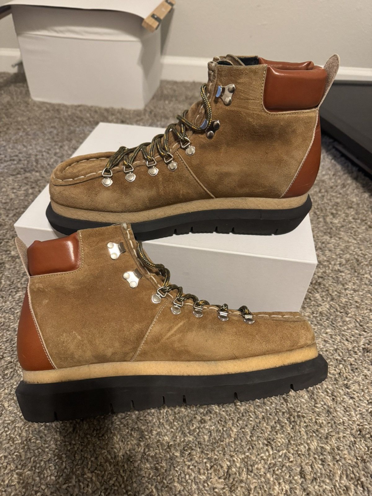 Sacai Sacai size 43 lace up leather boots Size US 10.5 / EU 43-44 - 4 Thumbnail