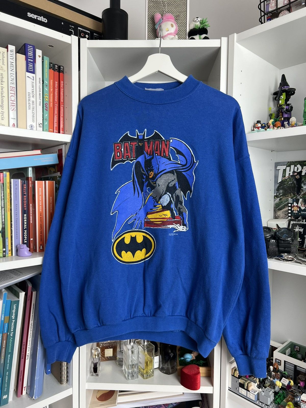 DC Comics × Vintage Vintage 1986 Batman Dc Comics promo sweatshirt XL 90s boxy Size US XL / EU 56 / 4 - 1 Thumbnail